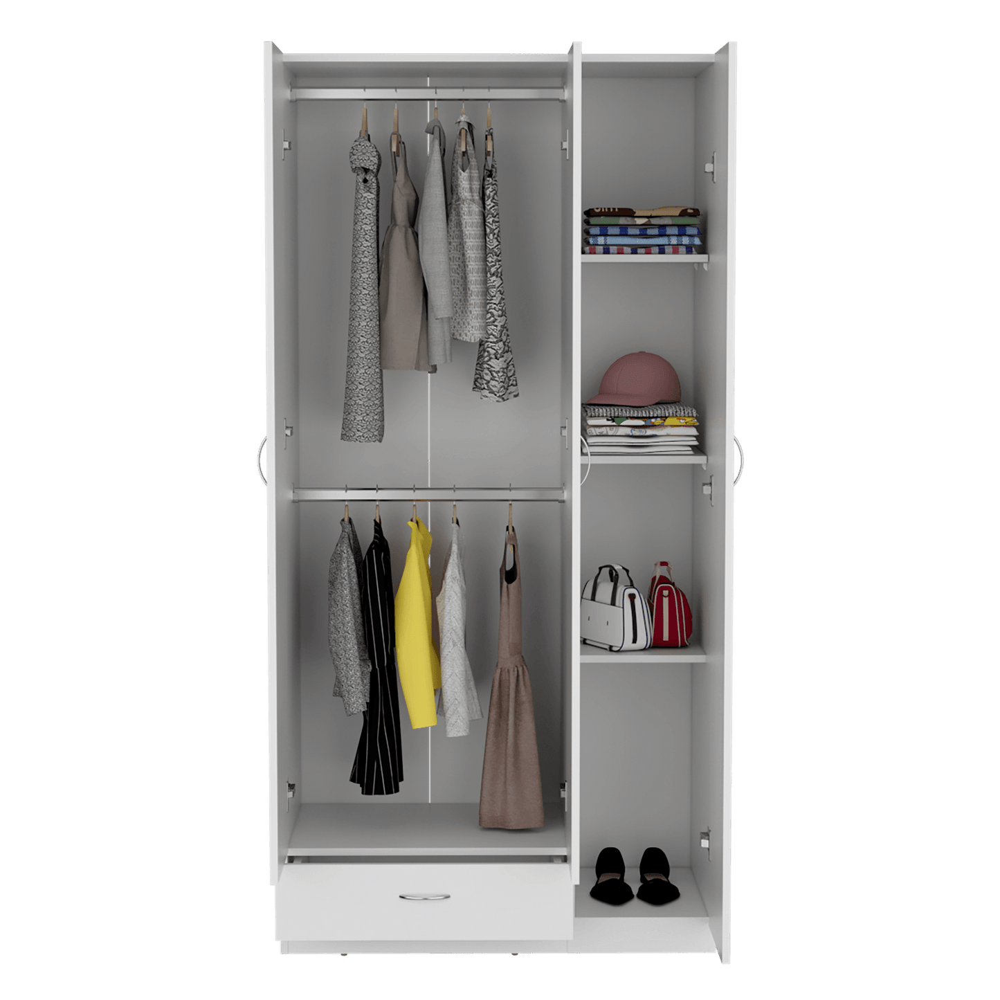 Armario Z 184X90X47 1 Cajon Rta Blanco