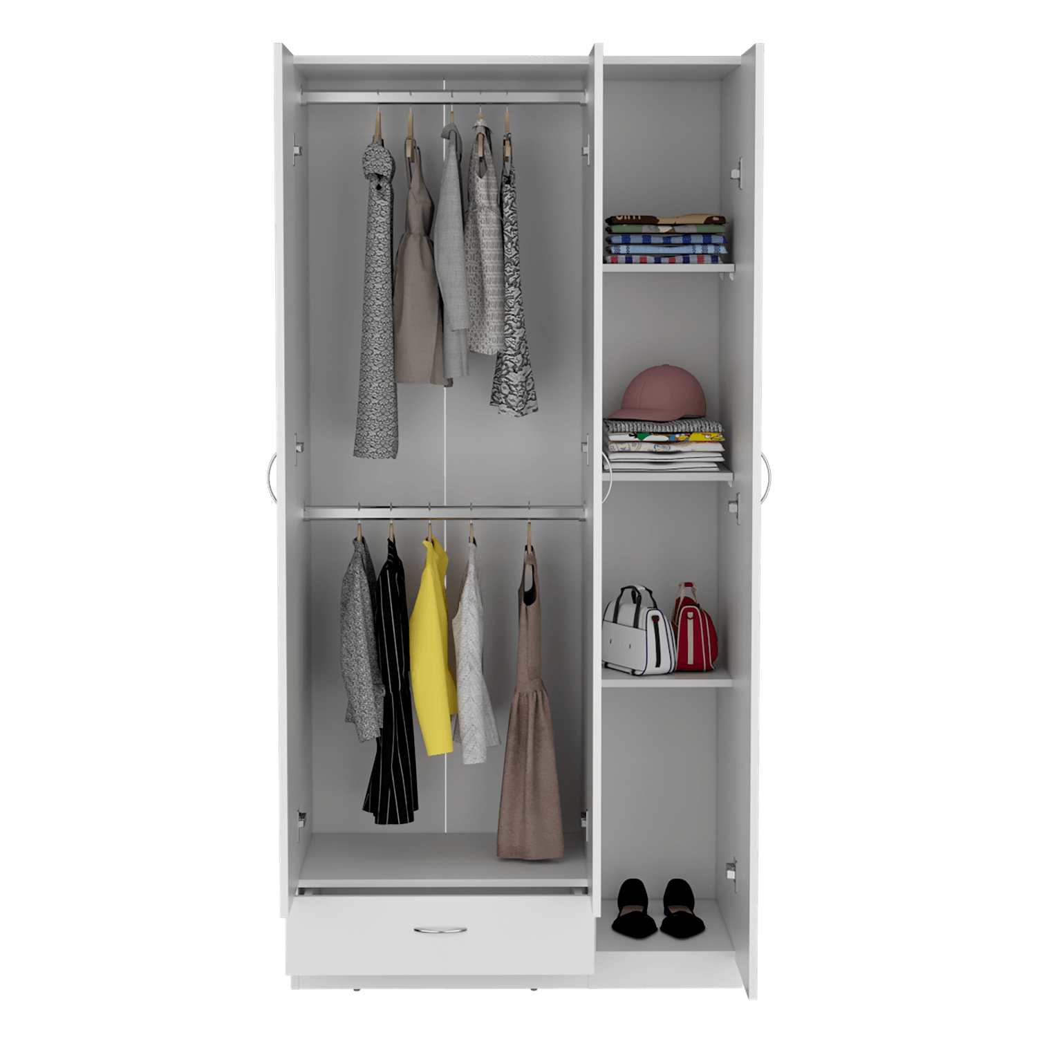 Armario Z 184X90X47 1 Cajon Rta Blanco