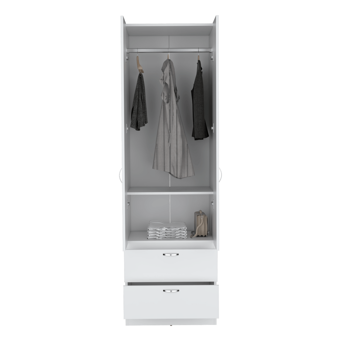 Closet Vicco 2P 2C 195X59X49 Rta Blanco Zf