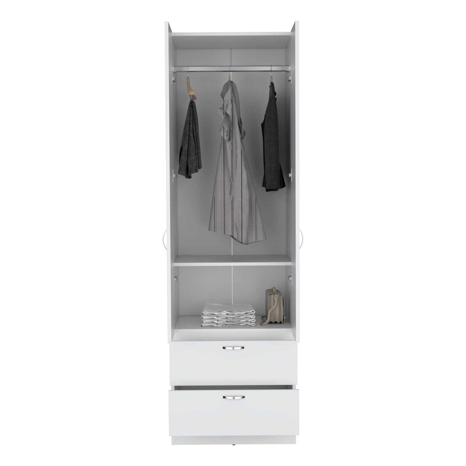 Closet Vicco 2P 2C 195X59X49 Rta Blanco Zf