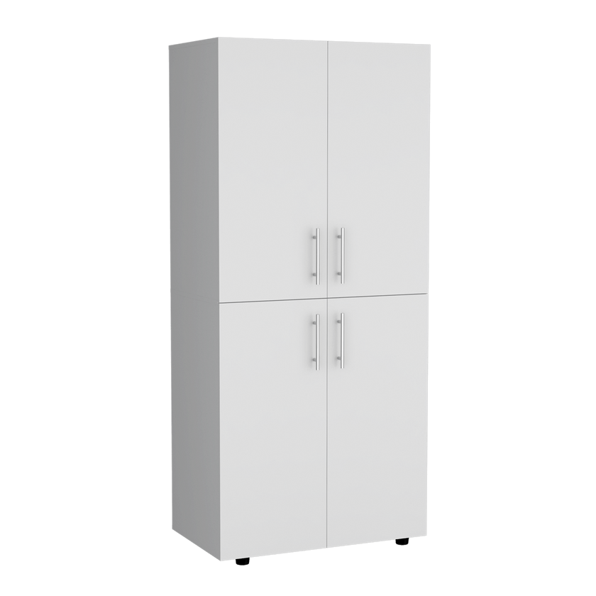 Closet Hazel 4P 180X80X48 Rta Blanco Zf