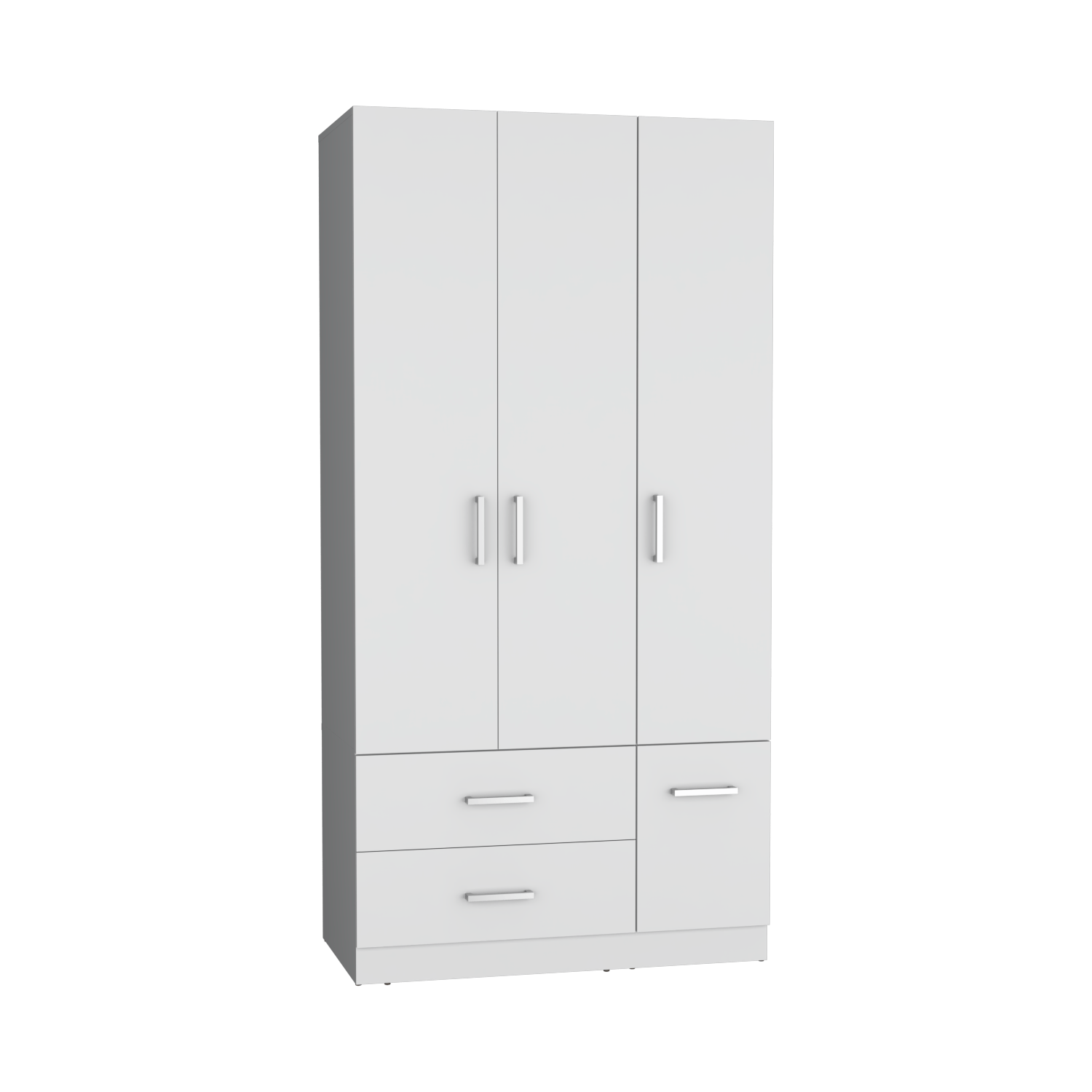 Closet Sebree 3P 2C 180X90X47 Rta Blanco Zf