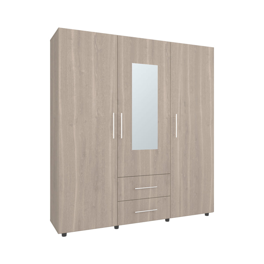 Closet Grayson Espejo 200X180X49 Rta Bardolino Blanco