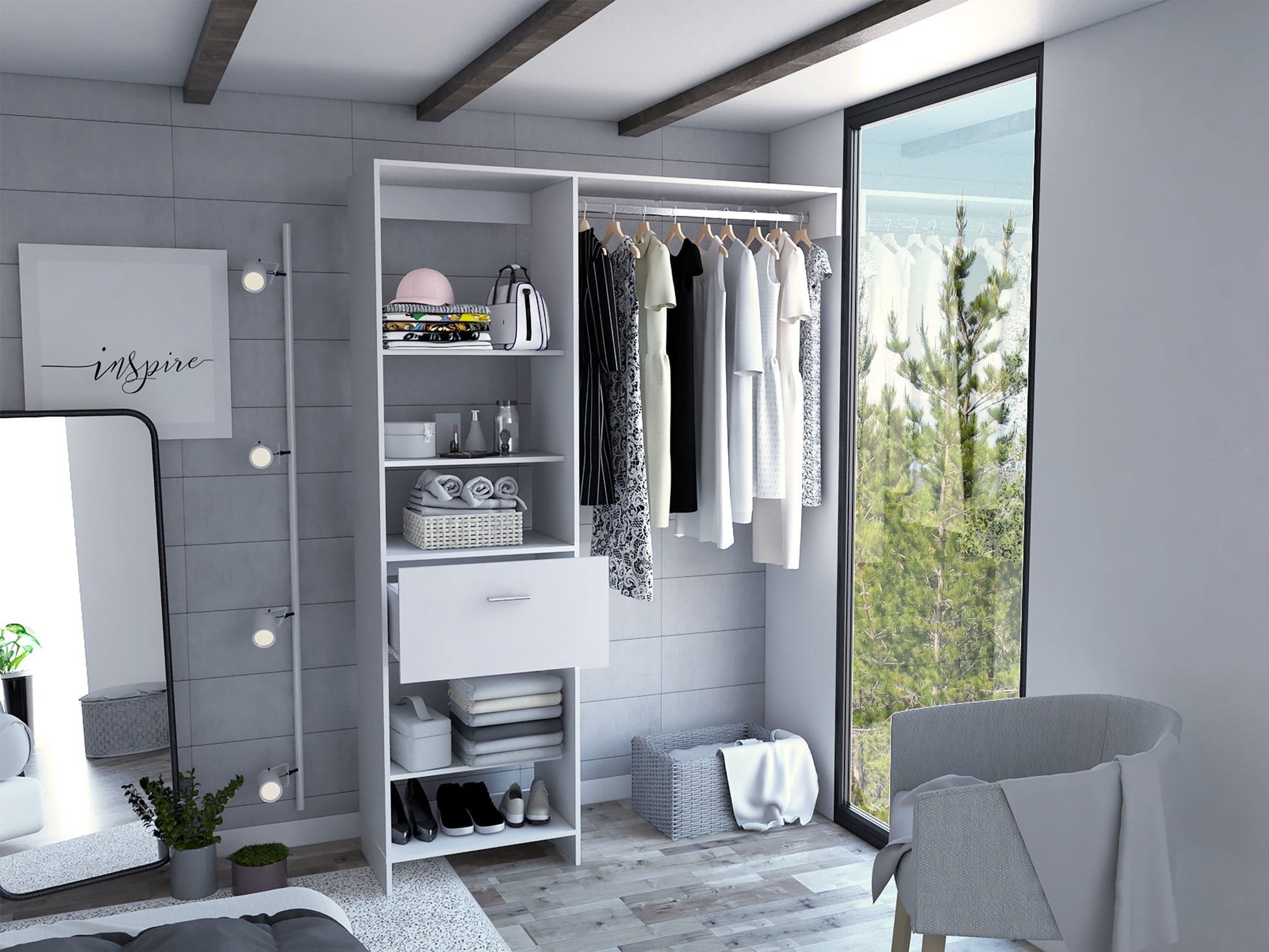 Closet Manchester 150 Rta Blanco