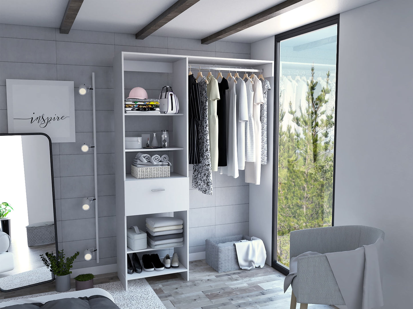Closet Manchester 150 Rta Blanco