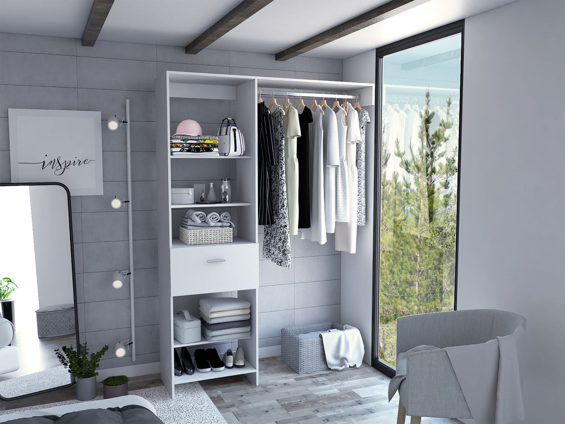 Closet Manchester 150 Rta Blanco