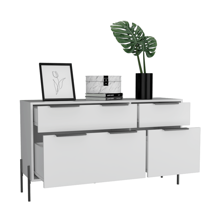 Comoda White Collection 69X122X36 Rta Blanco