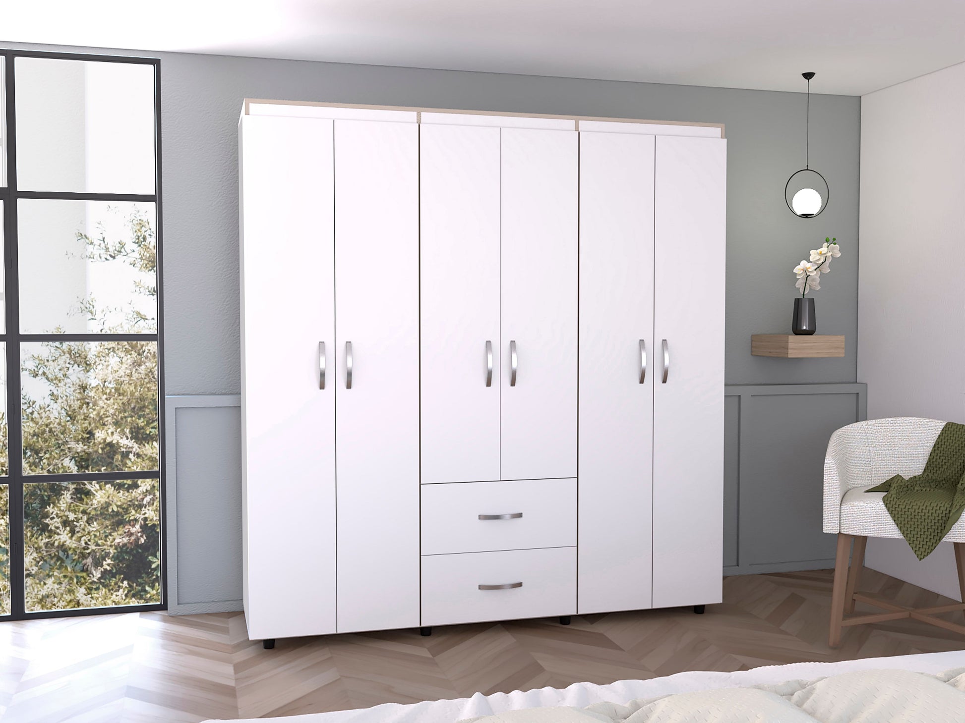 Closet Bariloche 180 X 170 X 50 Rta Blanco