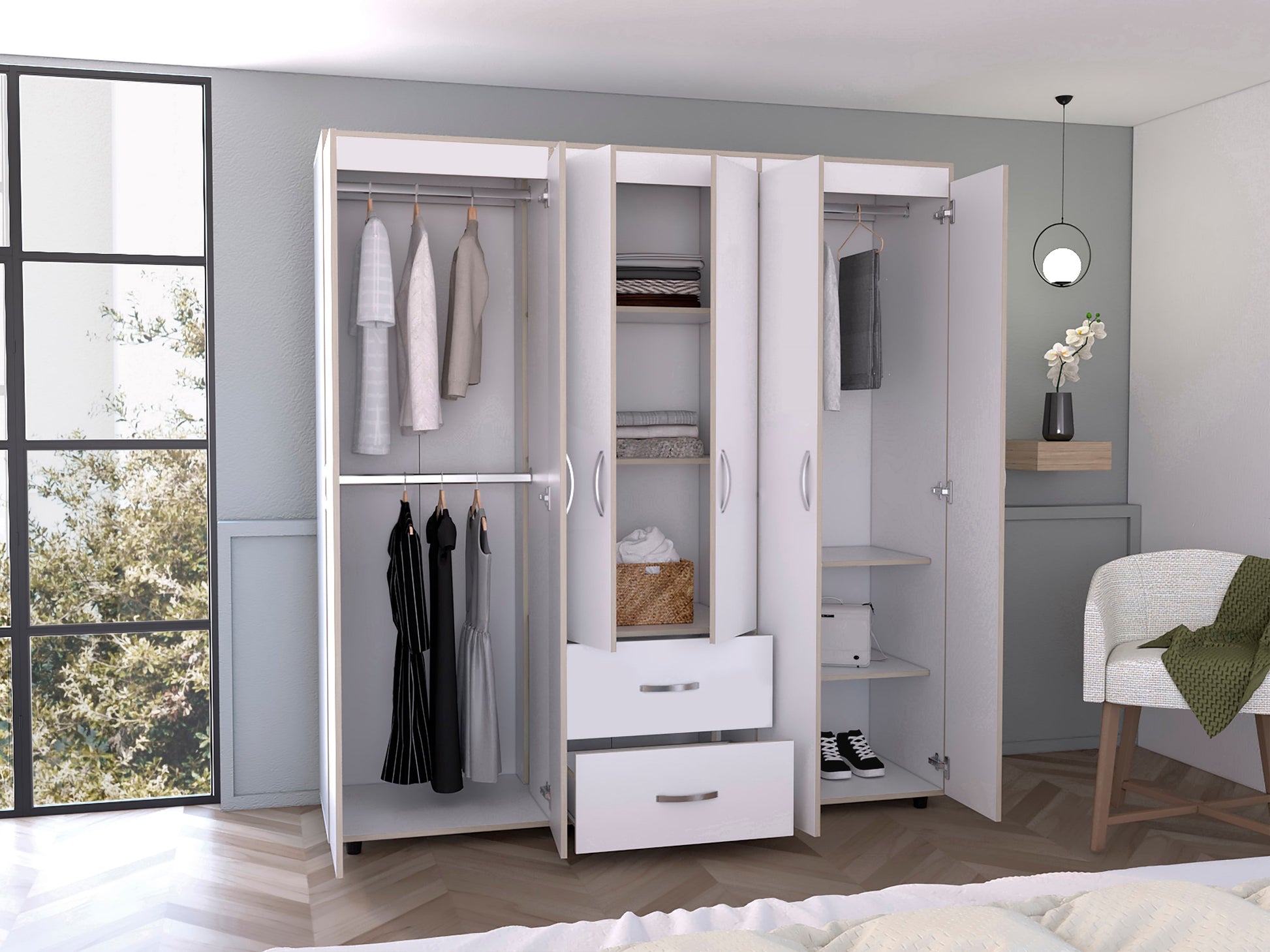 Closet Bariloche 180 X 170 X 50 Rta Blanco