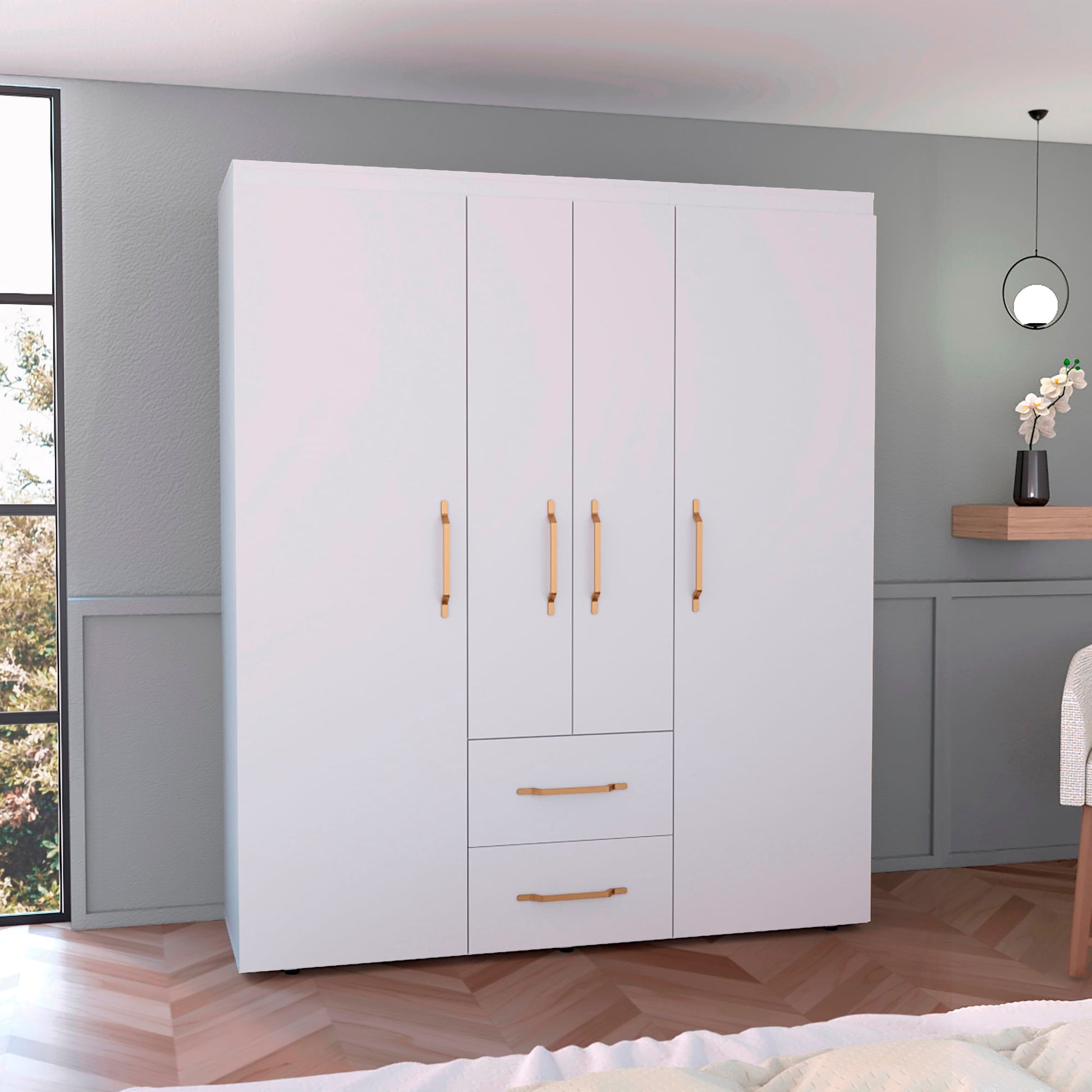 Closet Bariloche Eco 180 X 150 X 50 Rta Blanco
