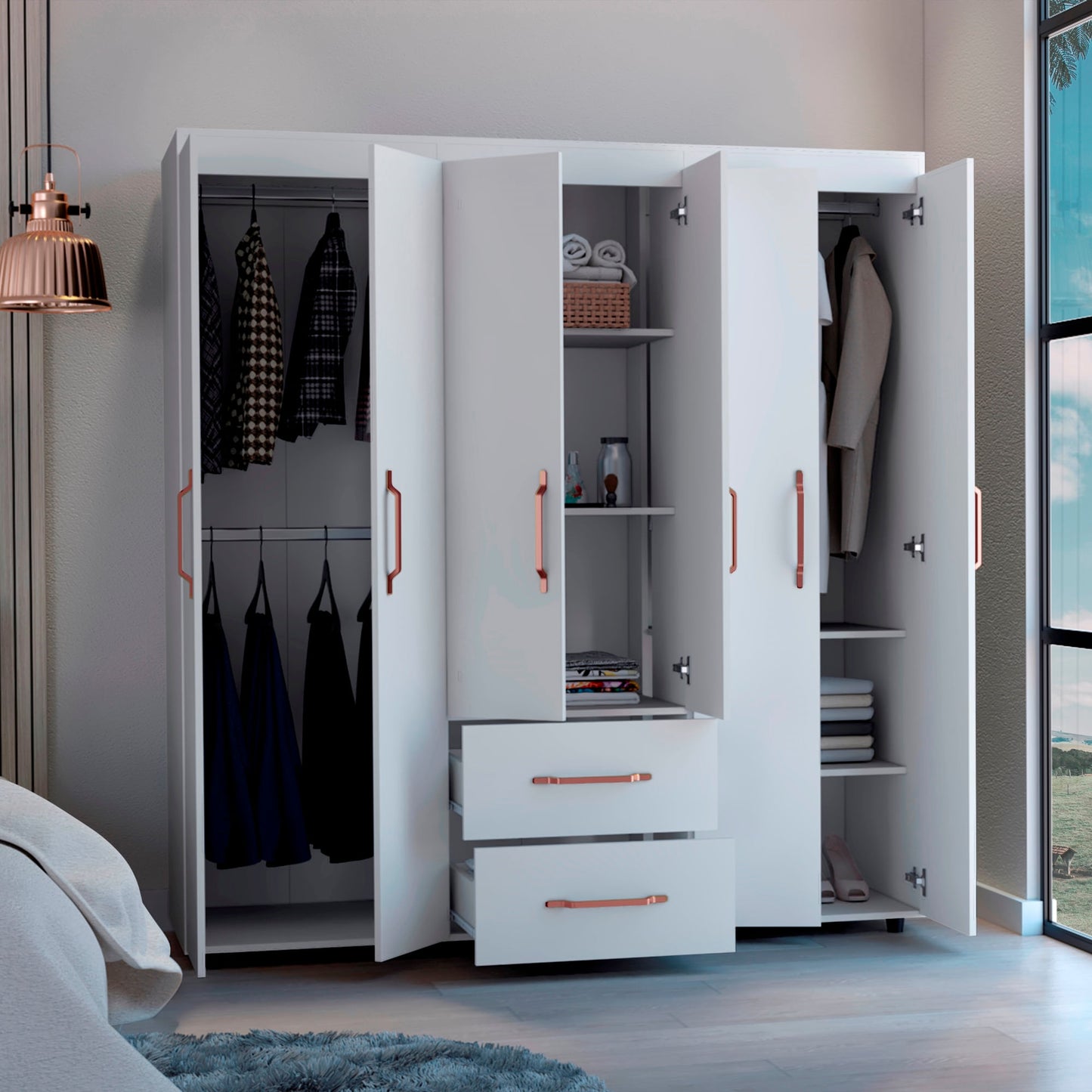 Closet Bariloche 180 X 170 X 50 Rta Blanco