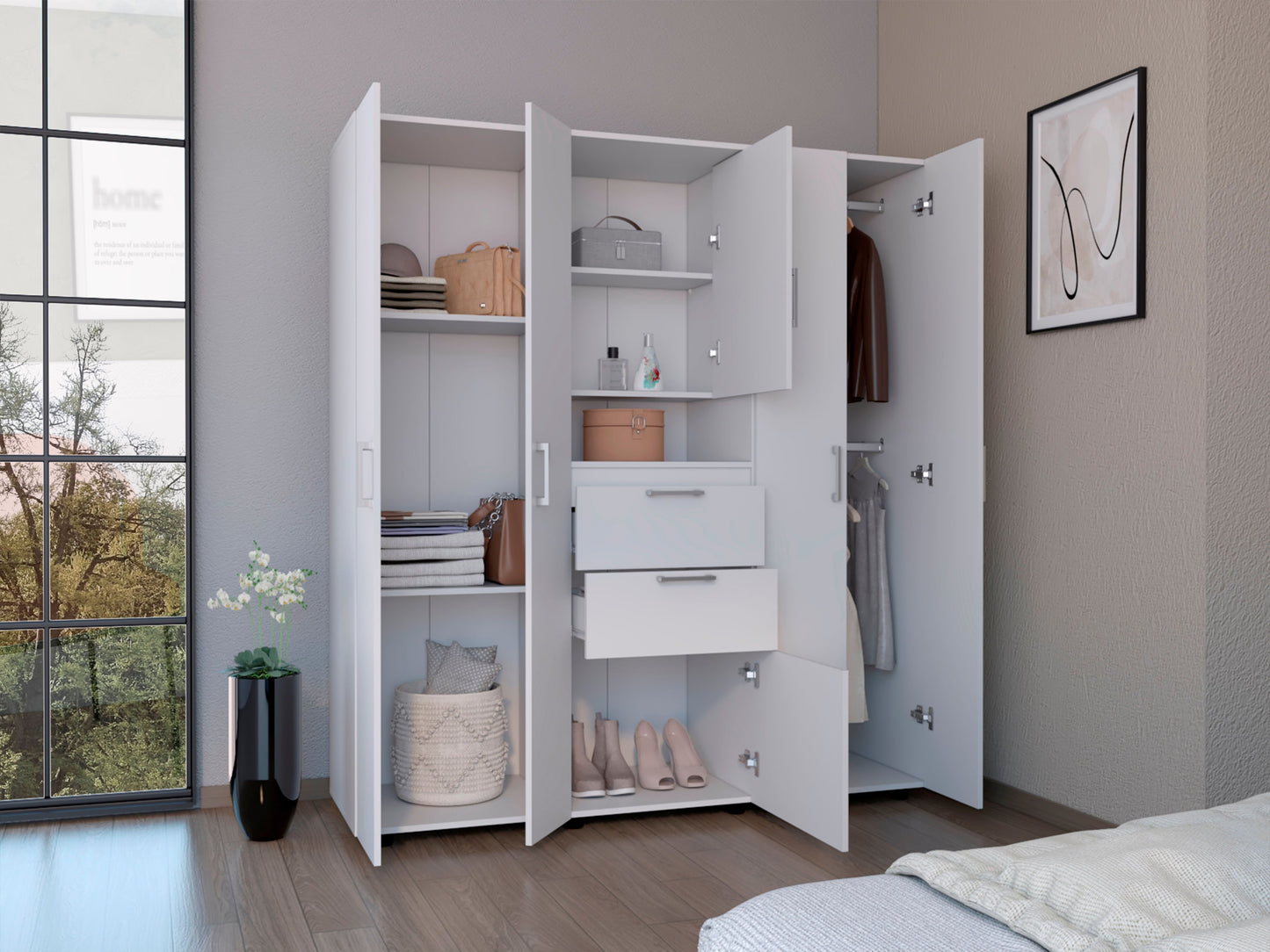 Closet Belton 180 X 160 X 50 Rta Blanco
