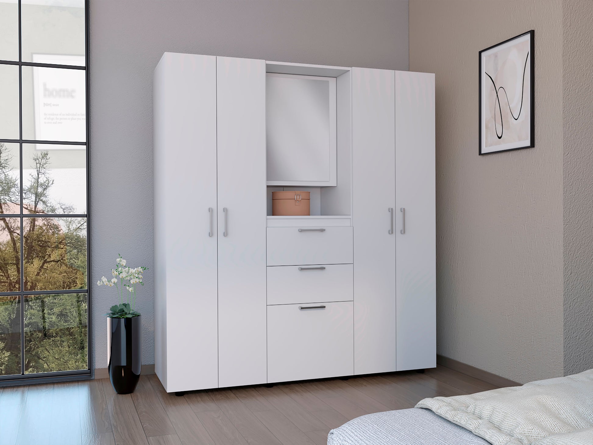 Closet Belton 180 X 160 X 50 Rta Blanco