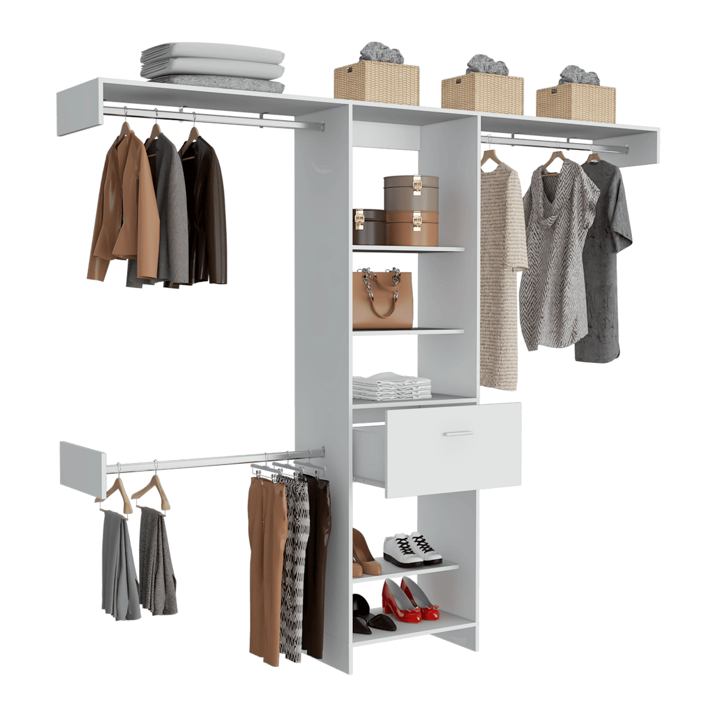Closet Abierto Manchester 250 Rta Blanco