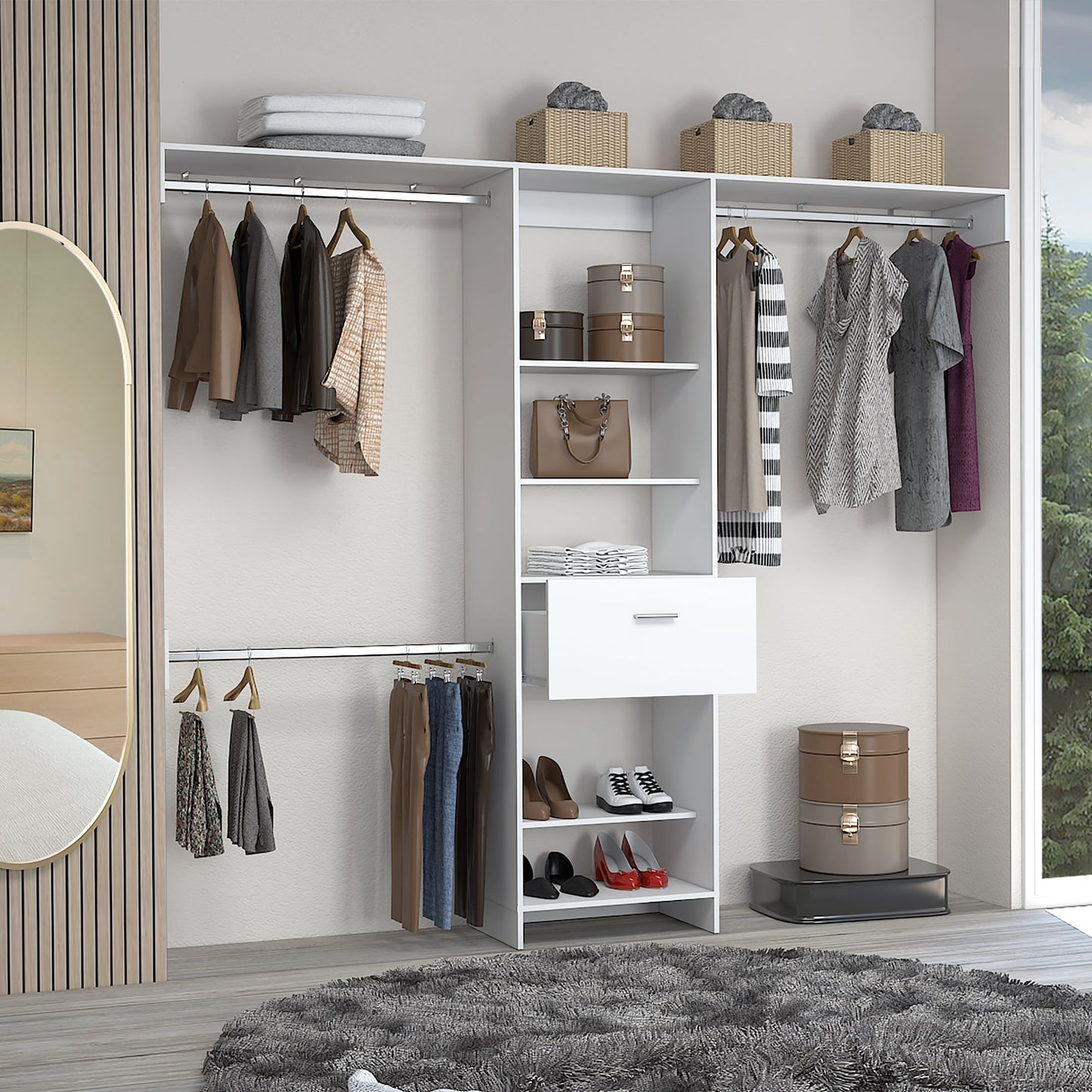 Closet Abierto Manchester 250 Rta Blanco