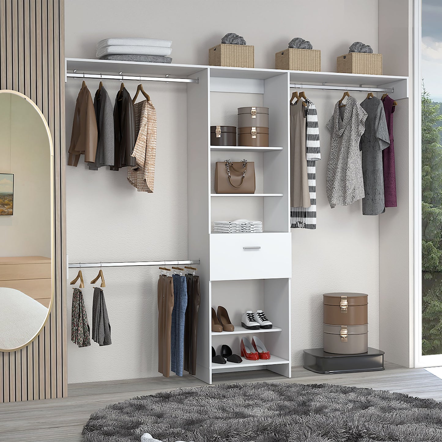 Closet Abierto Manchester 250 Rta Blanco