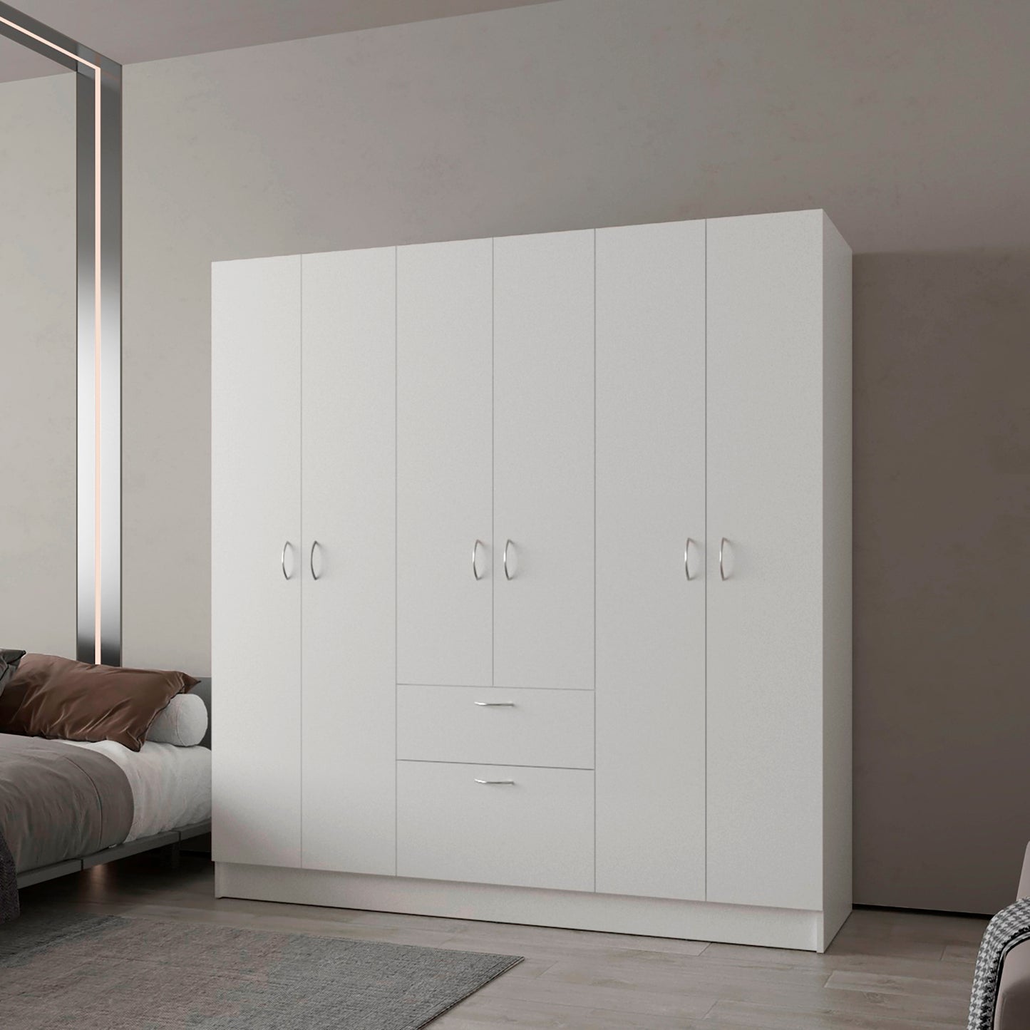 Closet Mitu 2.0 170 X 162 X 46 Rta Blanco Zf