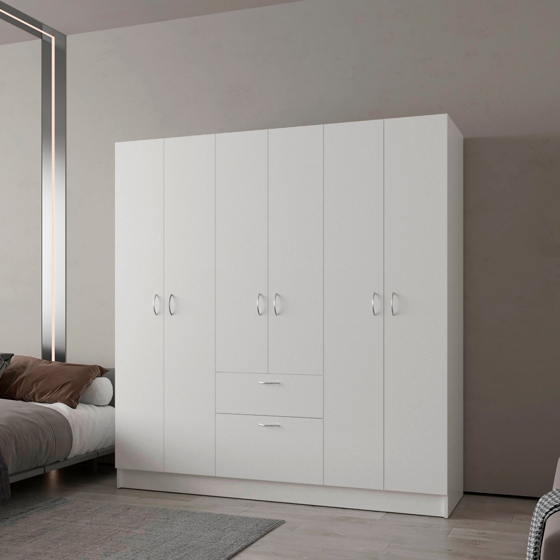 Closet Mitu 2.0 170 X 162 X 46 Rta Blanco Zf