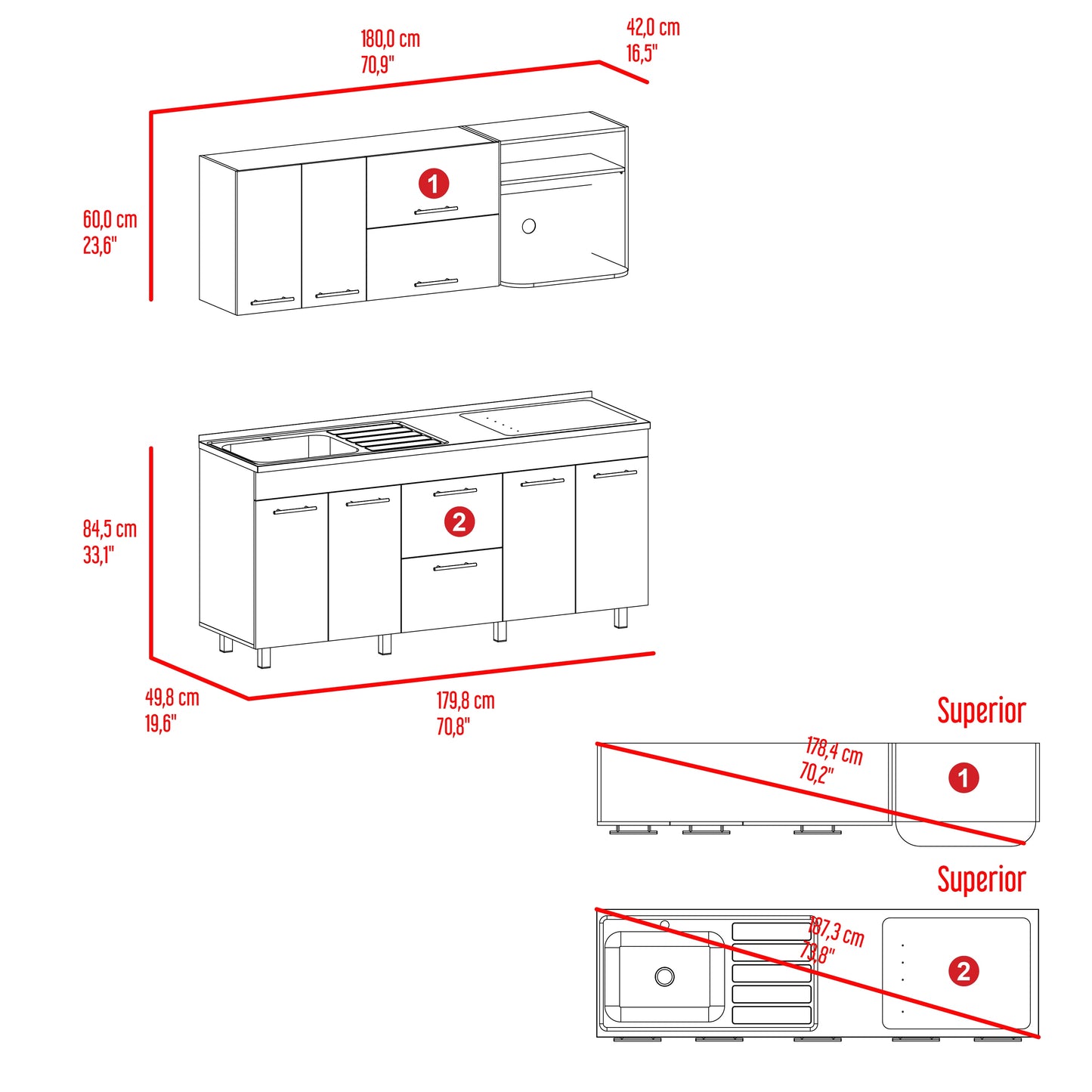 Cocina 180 Barajas Rta Bardolino Meson Izq Zf