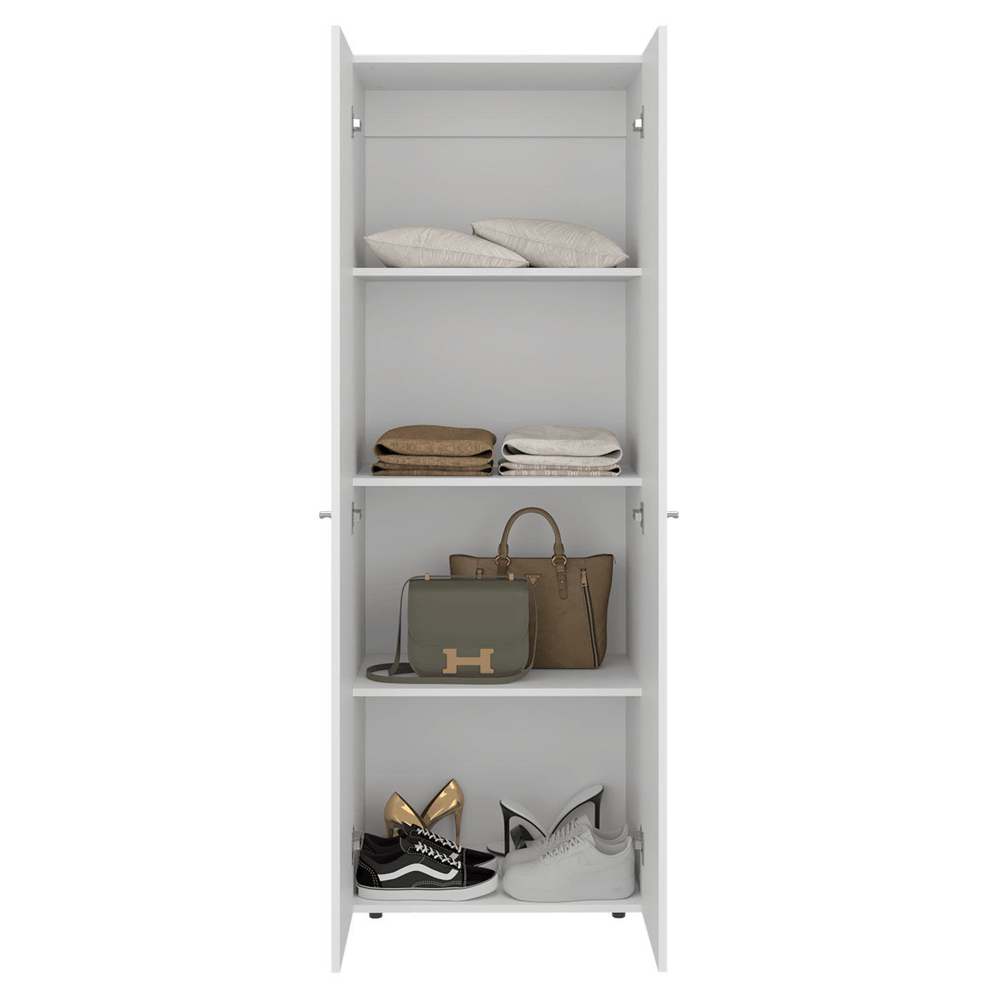 Closet 2 Puertas Tuhogar 170X60X40 Rta Blanco