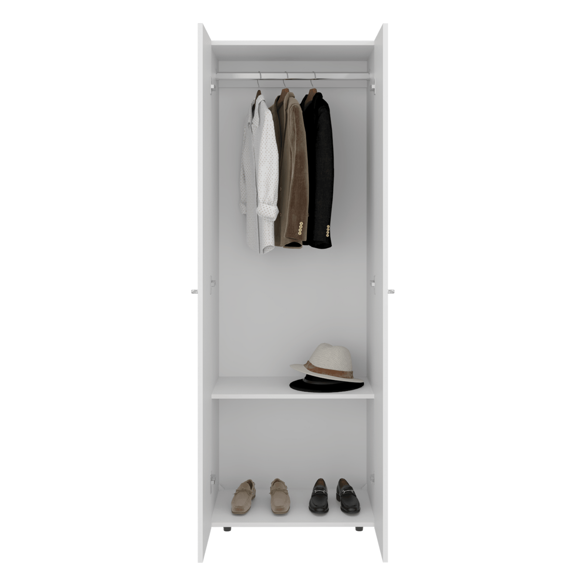 Closet 2 Puertas E1 Tuhogar 170X60X40 Rta Blanco
