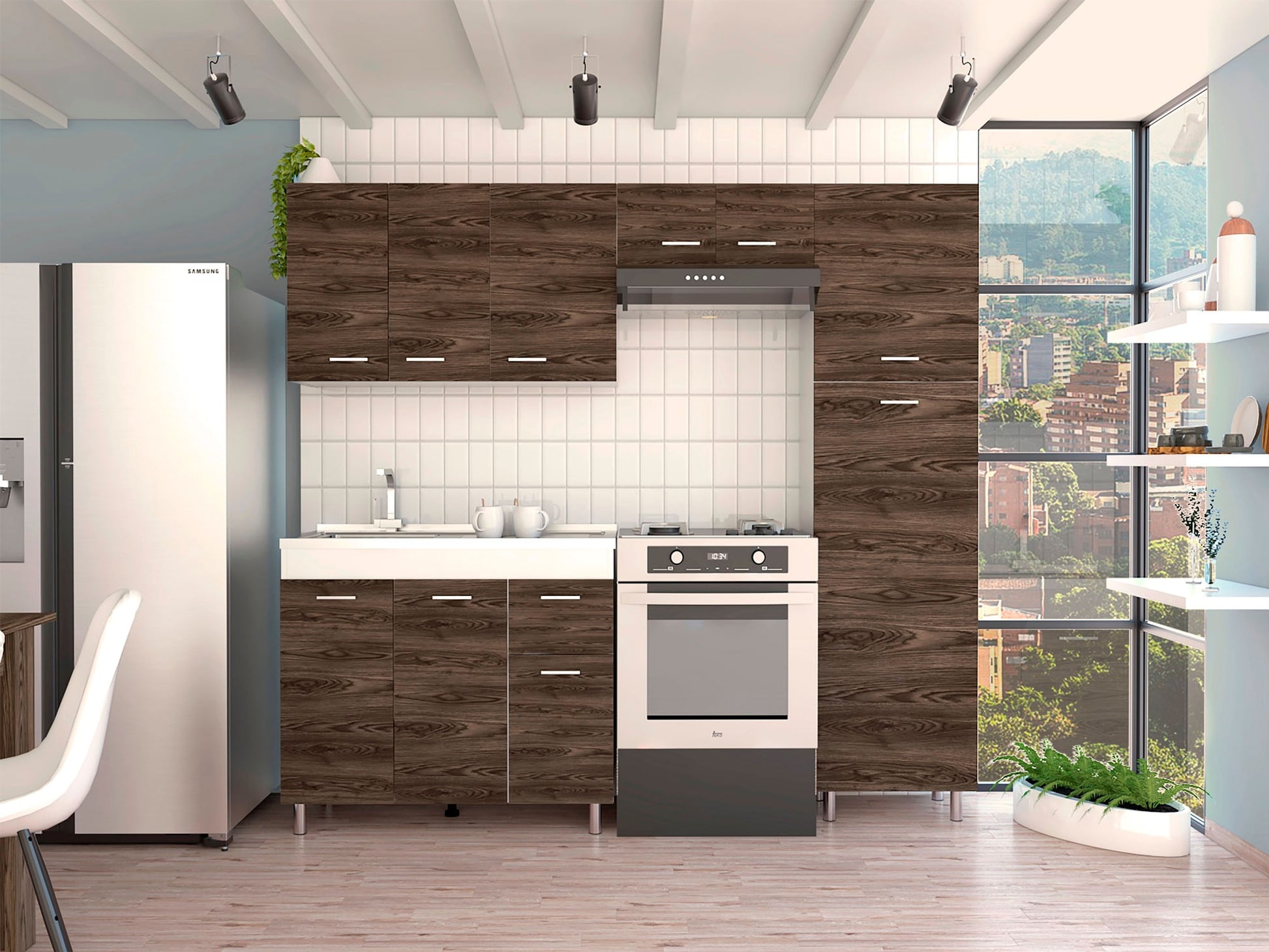 Cocina Completa Volare Rta Blanco + Milan