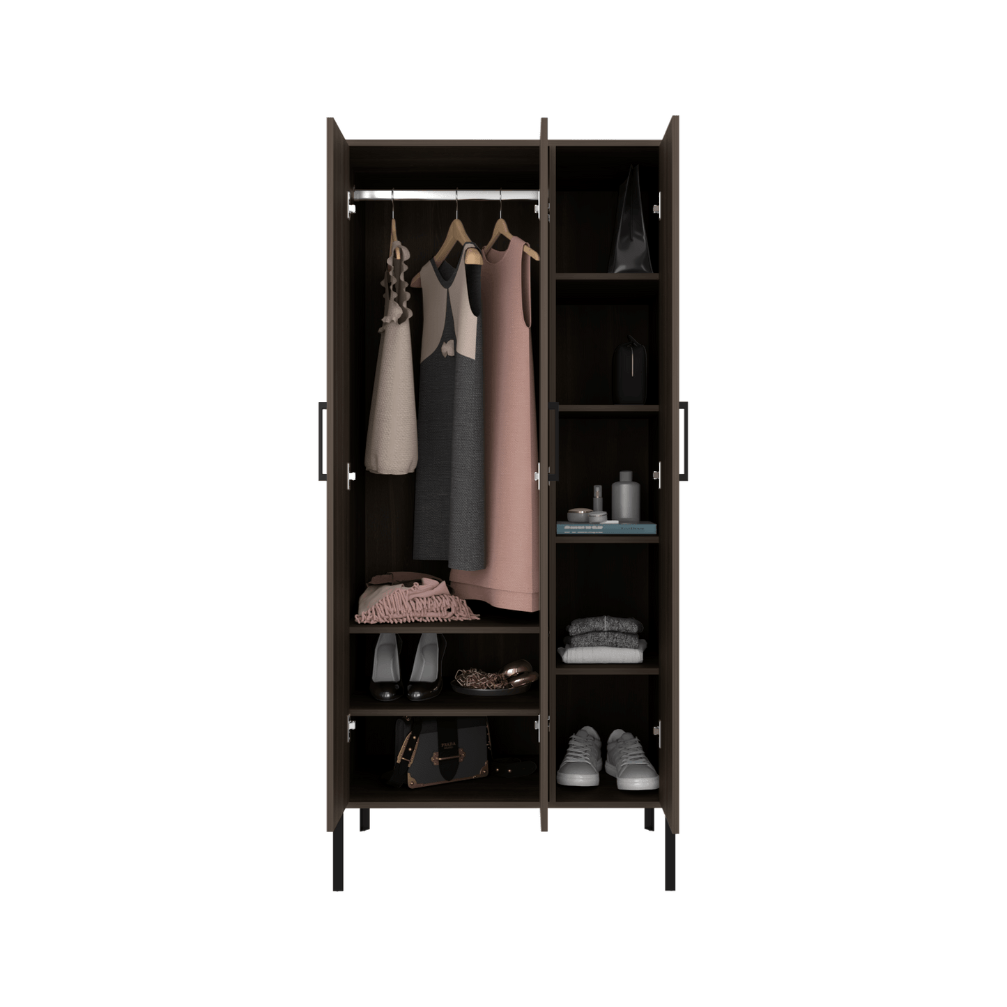 Closet 3P Soho Novo 180X82X50 Rta Milan