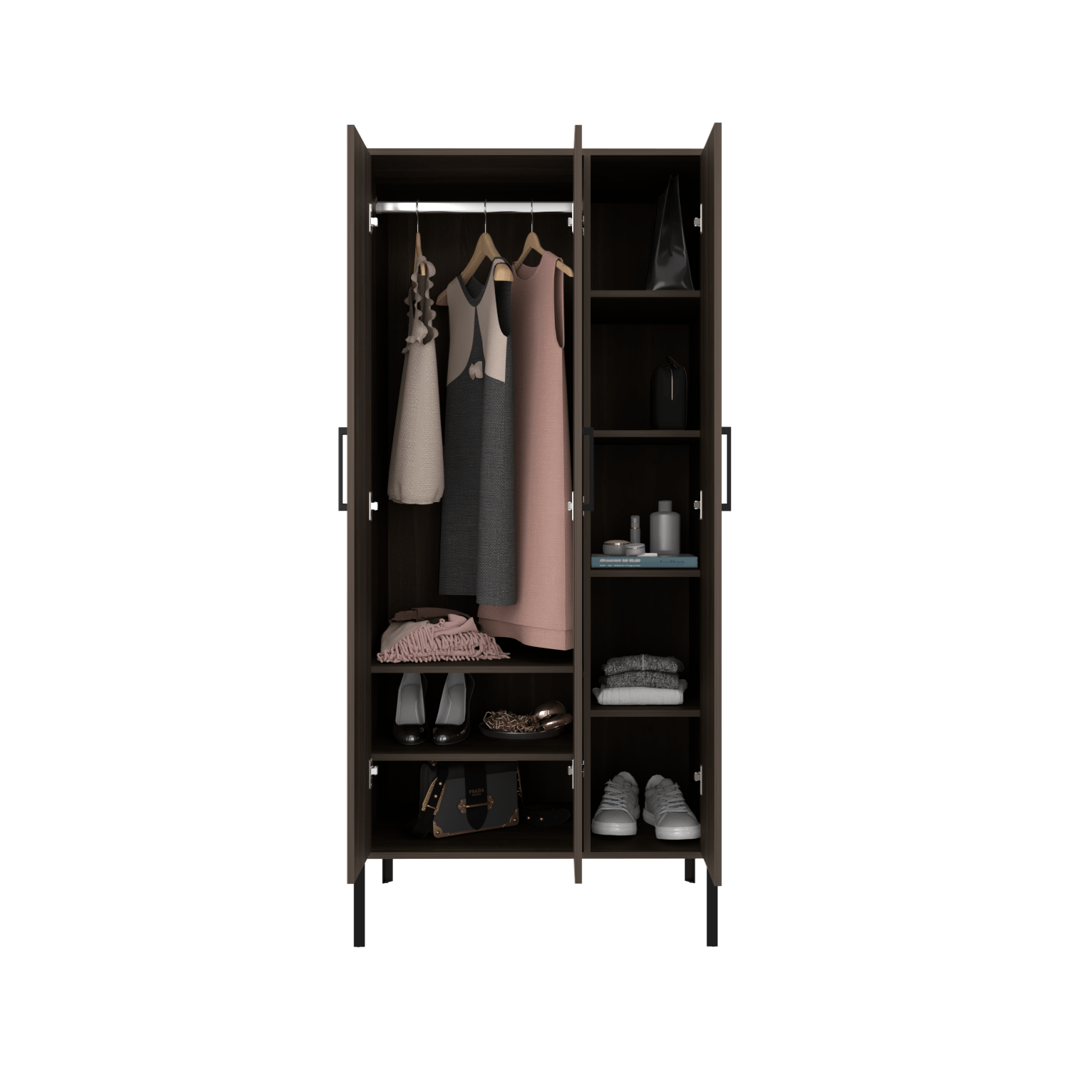 Closet 3P Soho Novo 180X82X50 Rta Milan