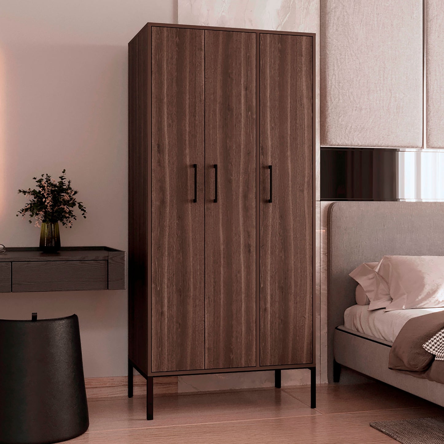 Closet 3P Soho Novo 180X82X50 Rta Milan