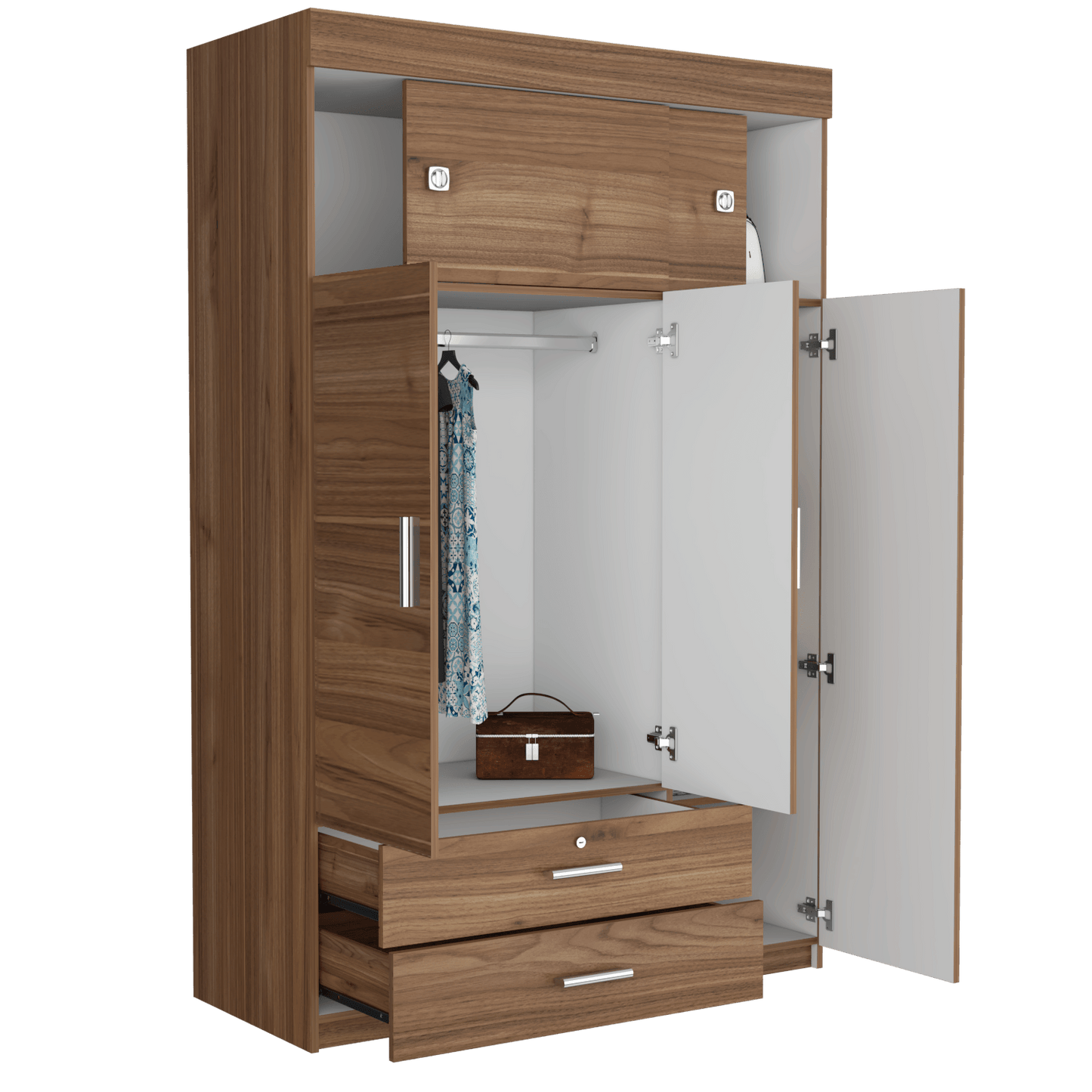 Closet Armario Manila Z 187X120X51 Rta Gales Blanco