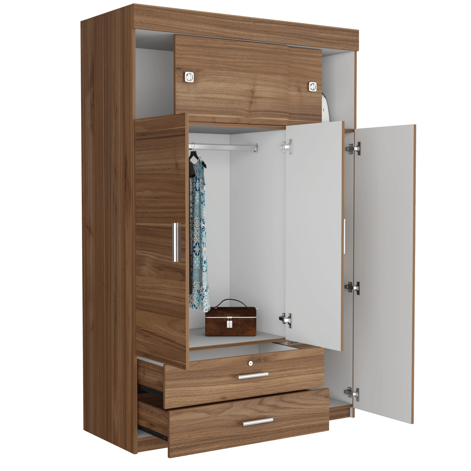Closet Armario Manila Z 187X120X51 Rta Gales Blanco