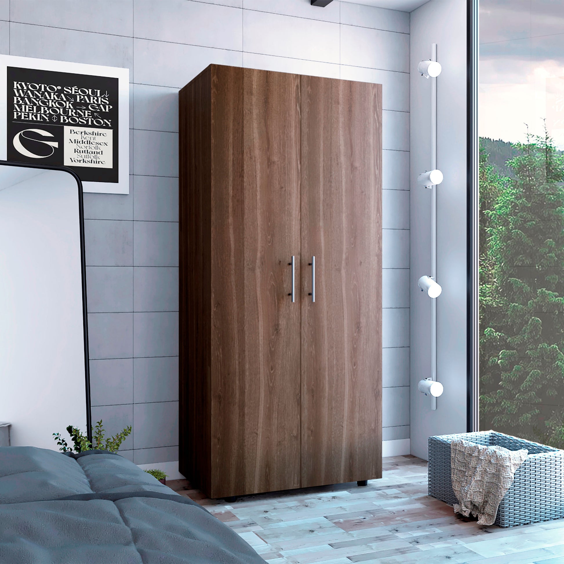 Closet Tera 180X80X48 Rta Milan Wengue