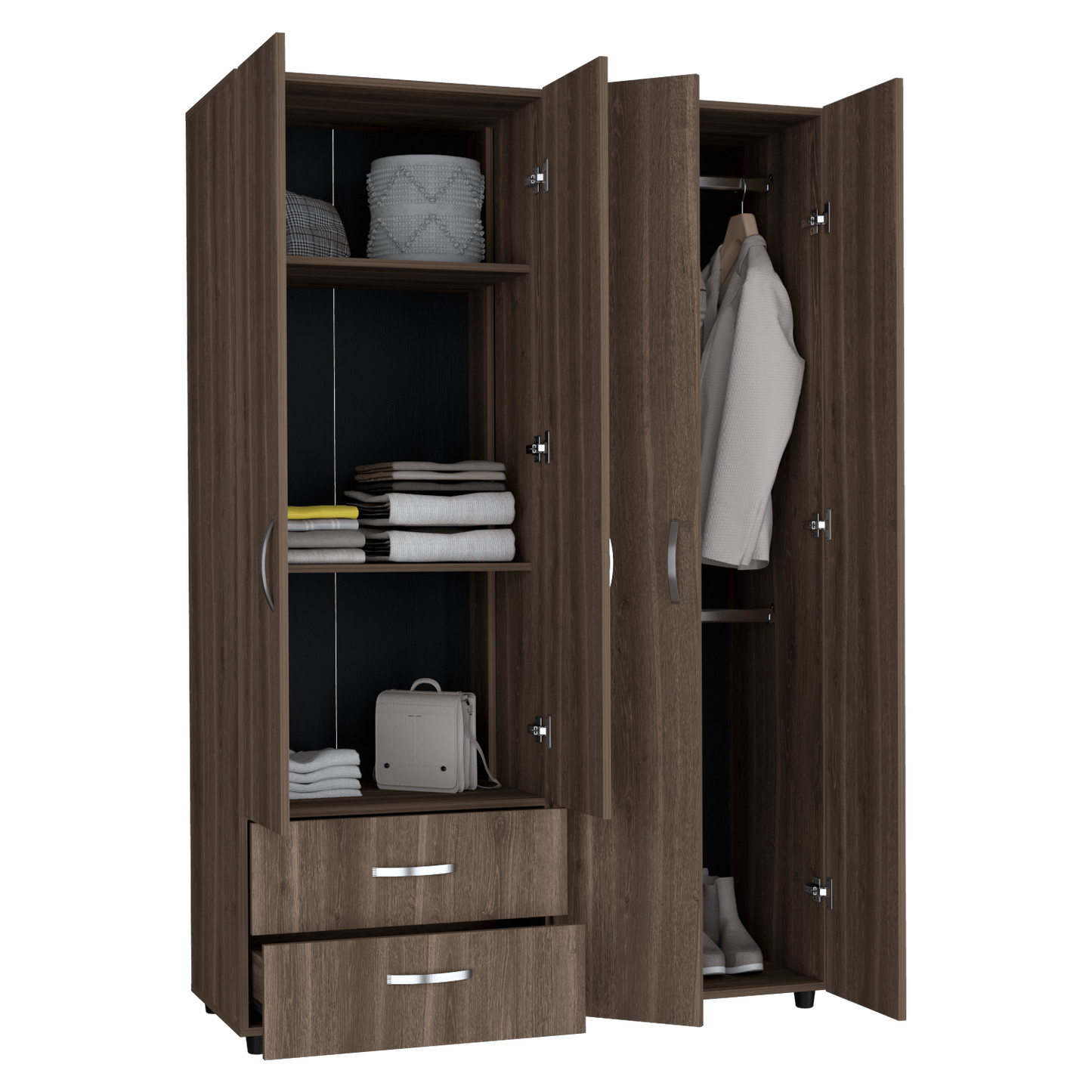 Closet Ankora Basic 180X120X47 Rta Milan Wengue