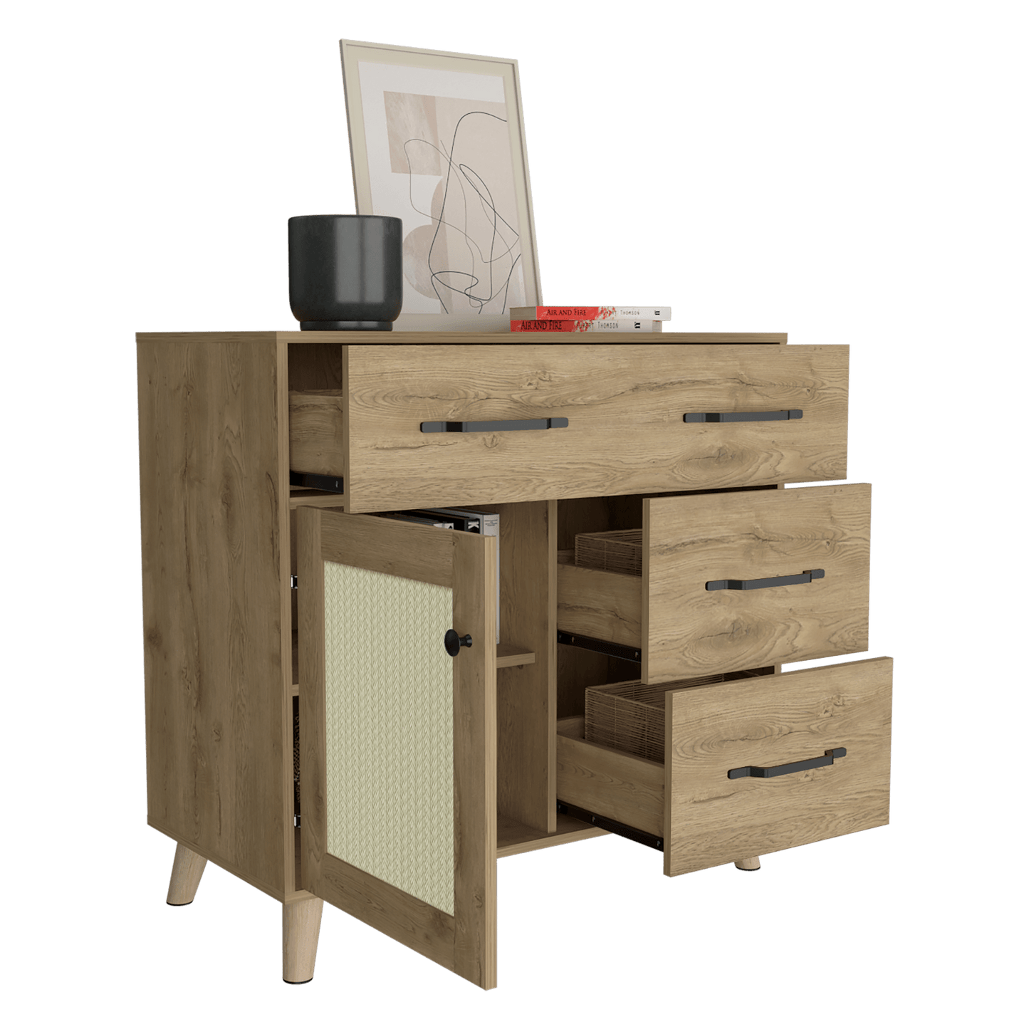 Cajonera 3C Natura 87 X 90  Rta Macadamia