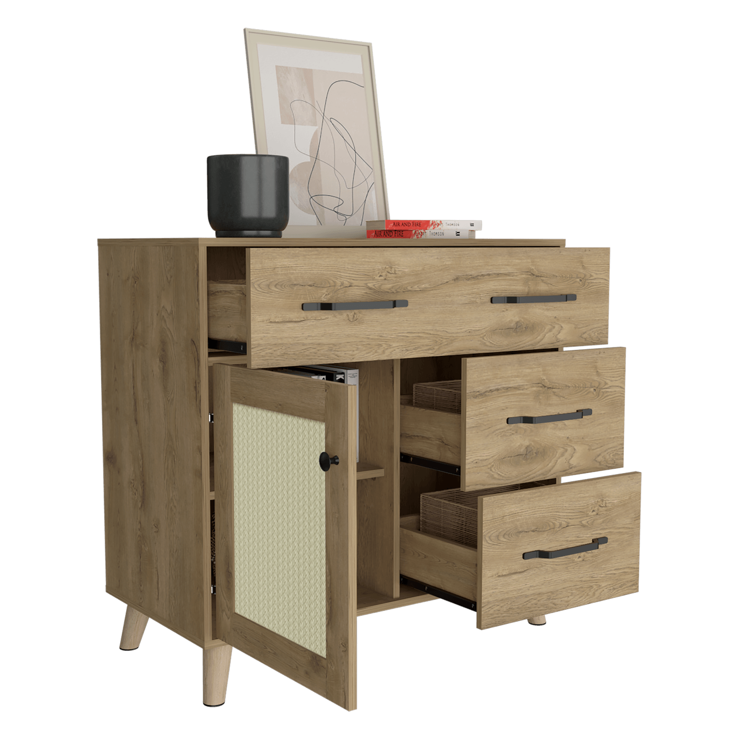 Cajonera 3C Natura 87 X 90  Rta Macadamia