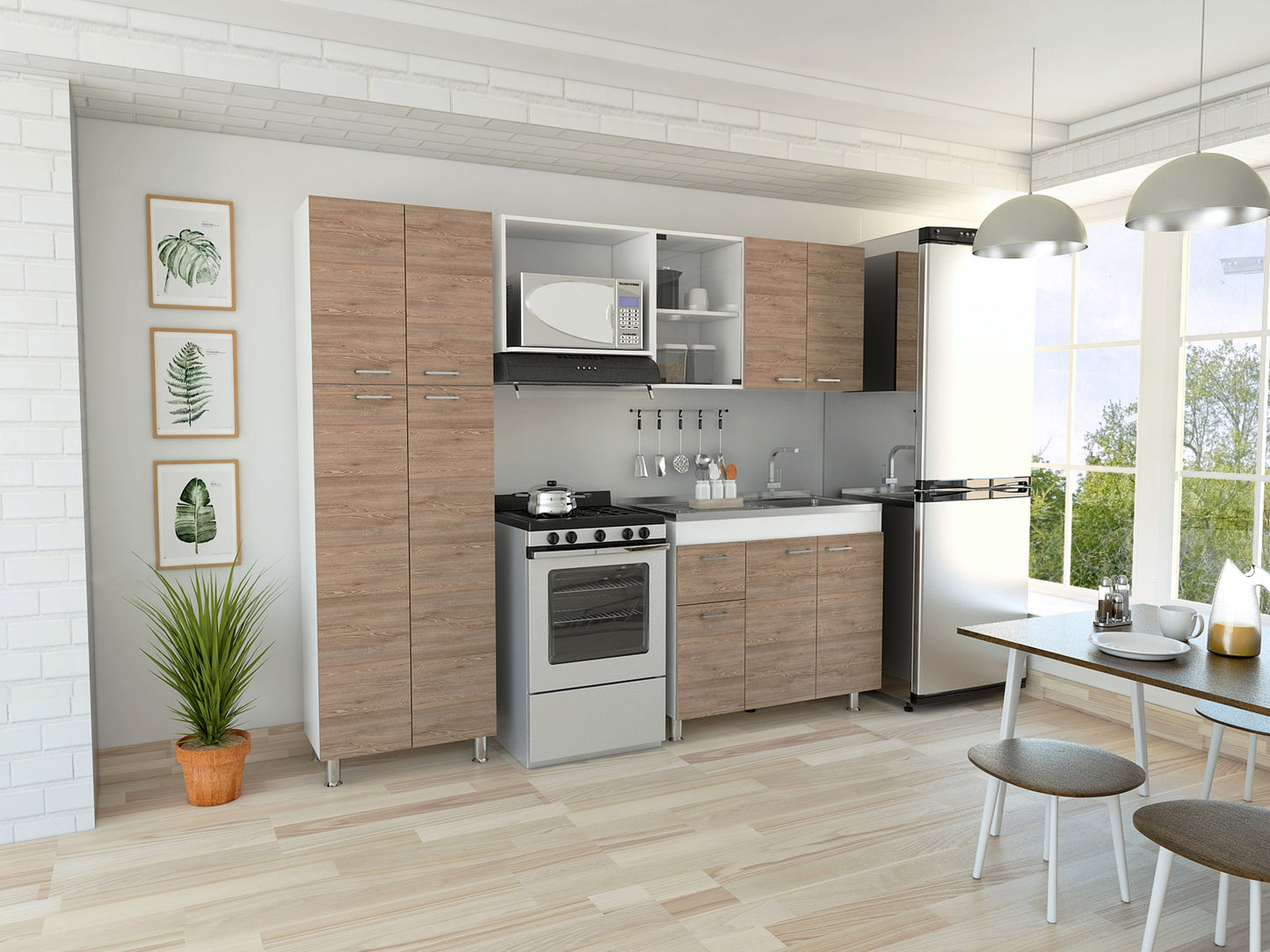 Cocina Completa Ferreti Rta Blanco + Miel