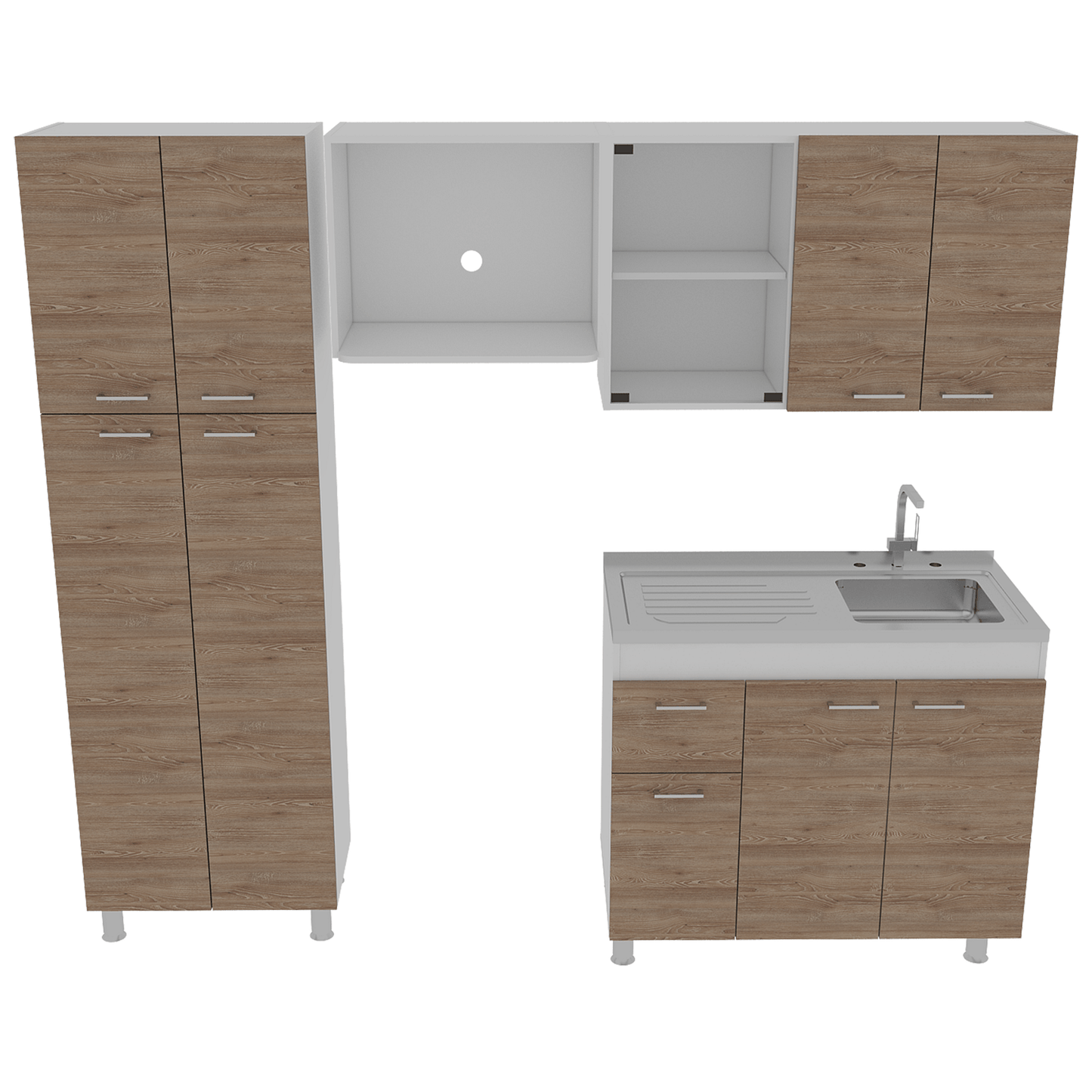 Cocina Completa Ferreti Rta Blanco + Miel