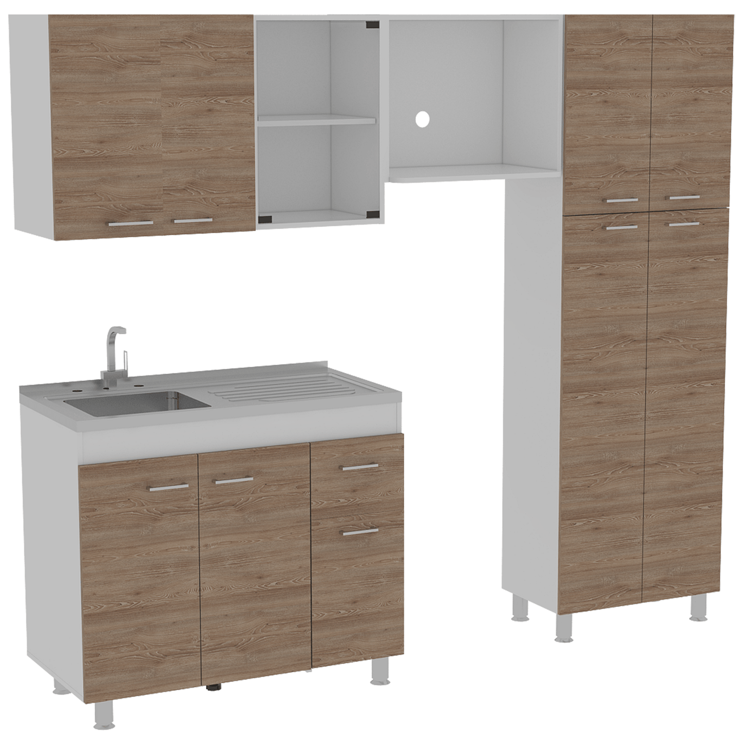 Cocina Completa Ferreti Rta Blanco + Miel