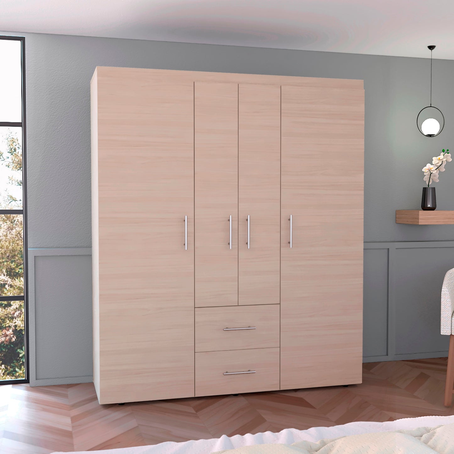 Closet Bariloche Eco 177X150X50 Rta Nacar Blanco