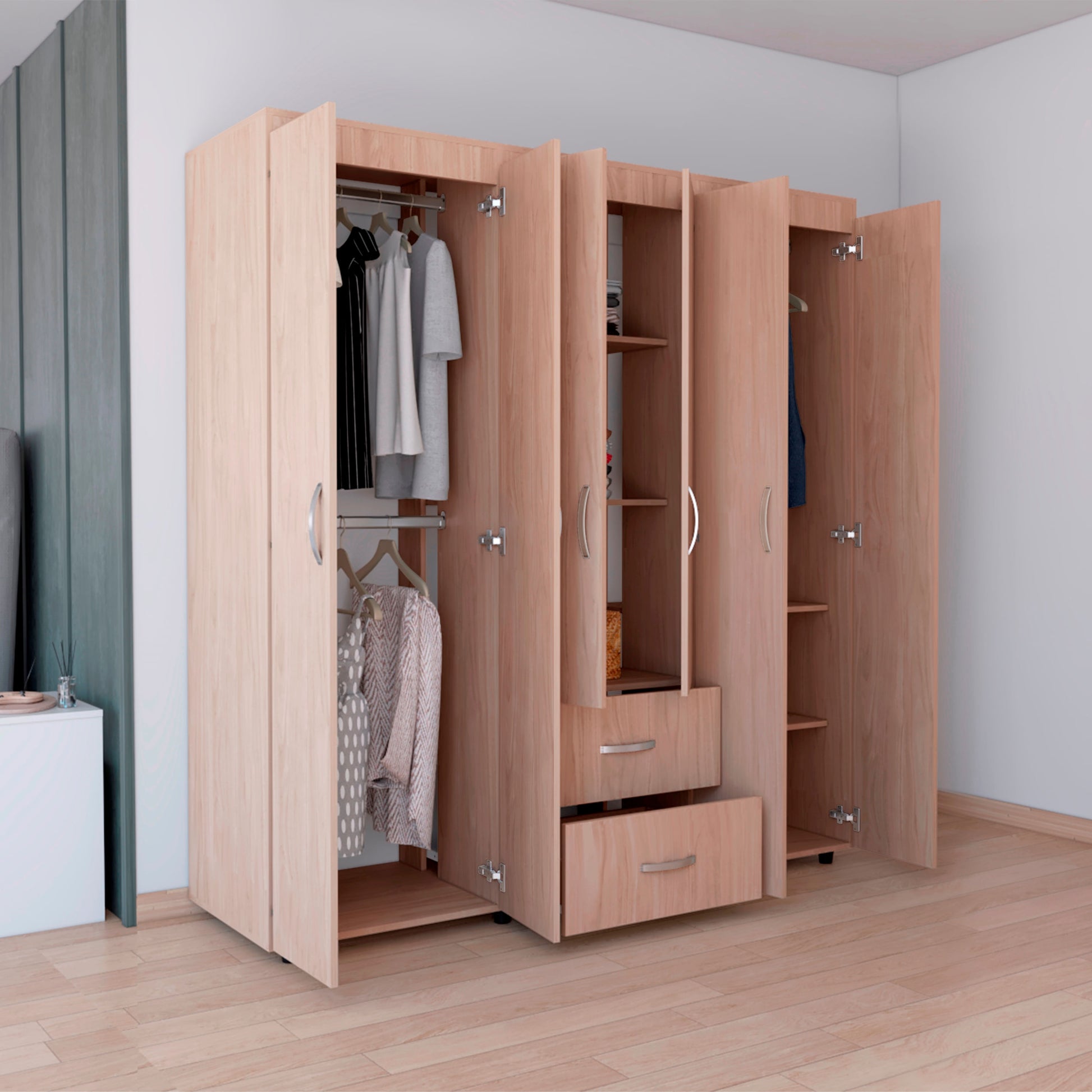 Closet Bariloche 180X170X50 Rta Nacar Blanco