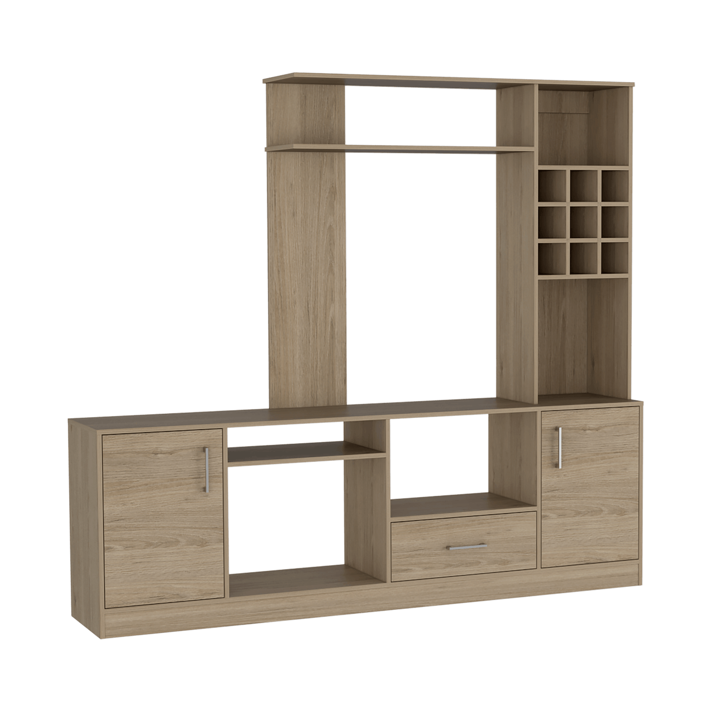 Centro De Entretenimiento 200 X 180 Kava Beijing Tv 60'' Rta Rovere Blanco