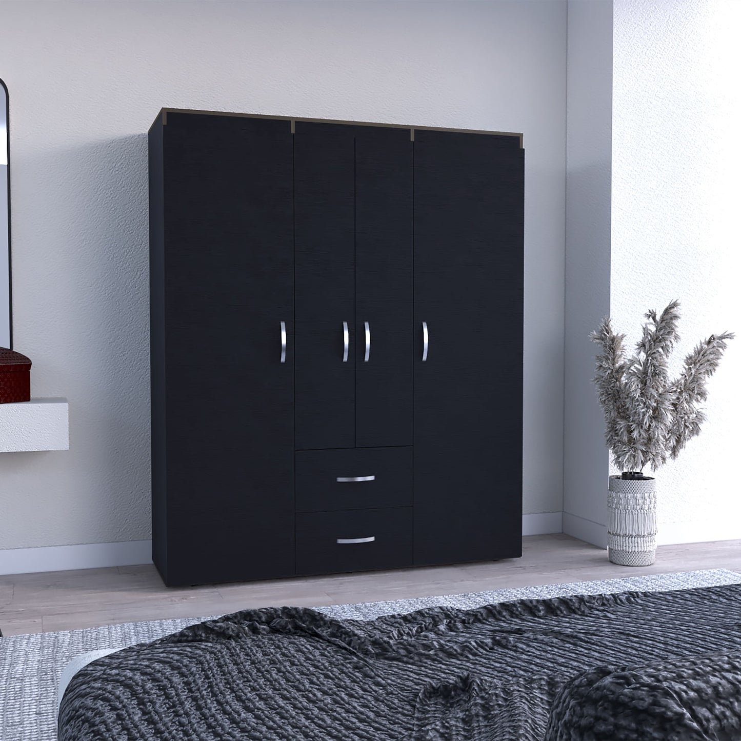 Closet Bariloche Eco 177 X 150 X 50 Rta Wengue Carbon