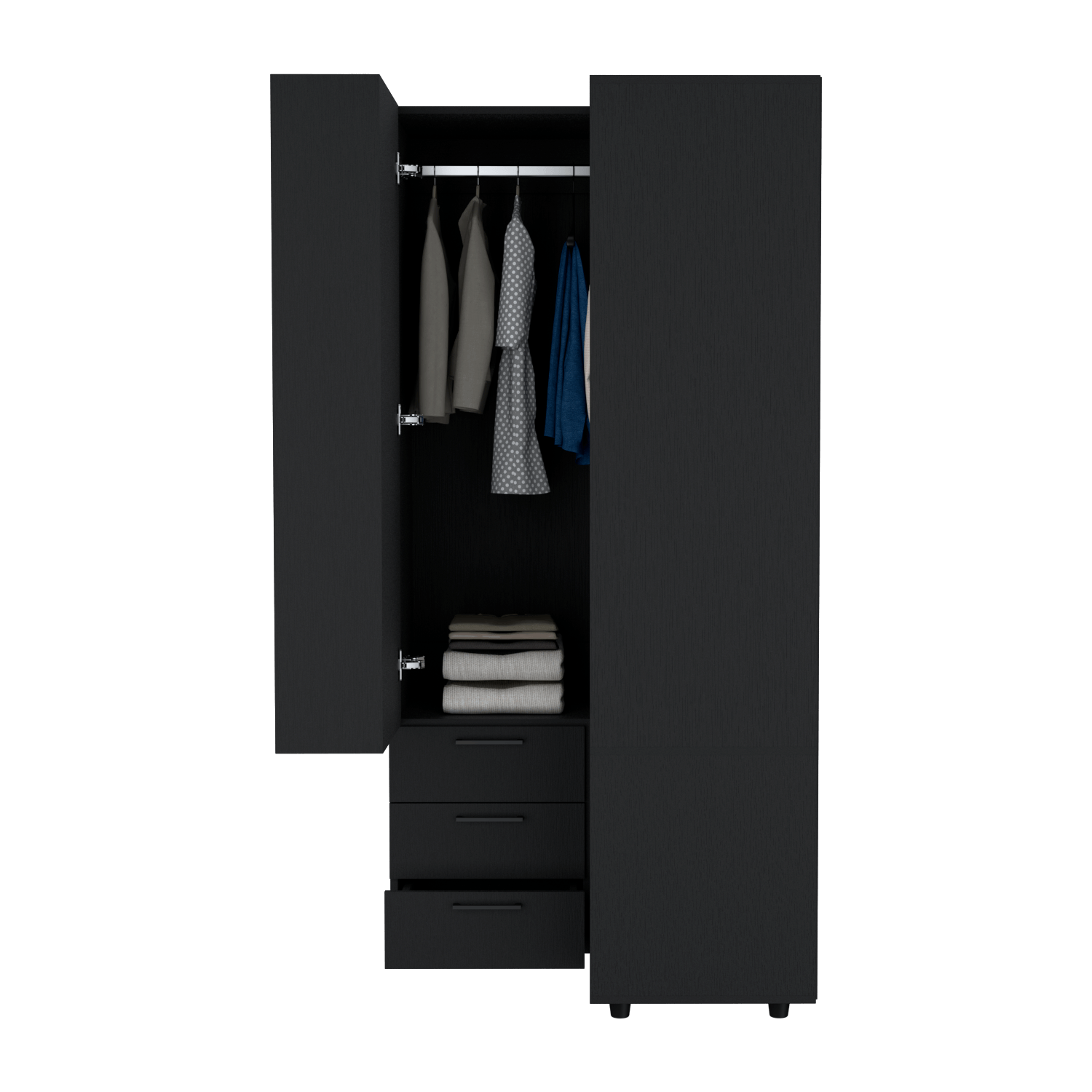 Closet Esquinero Toulouse 180X85X85 Rta Wengue