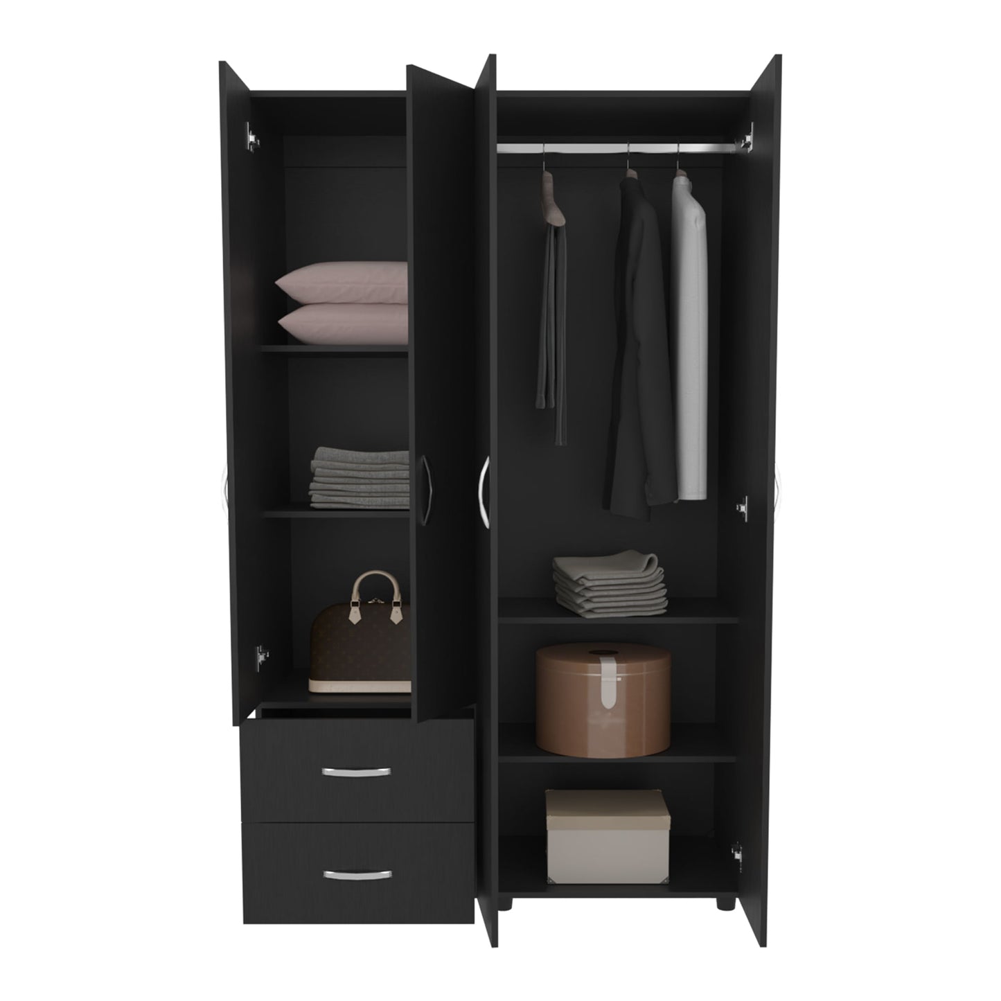 Closet Barilo 2 Cajones 200X120X45 Rta Wengue