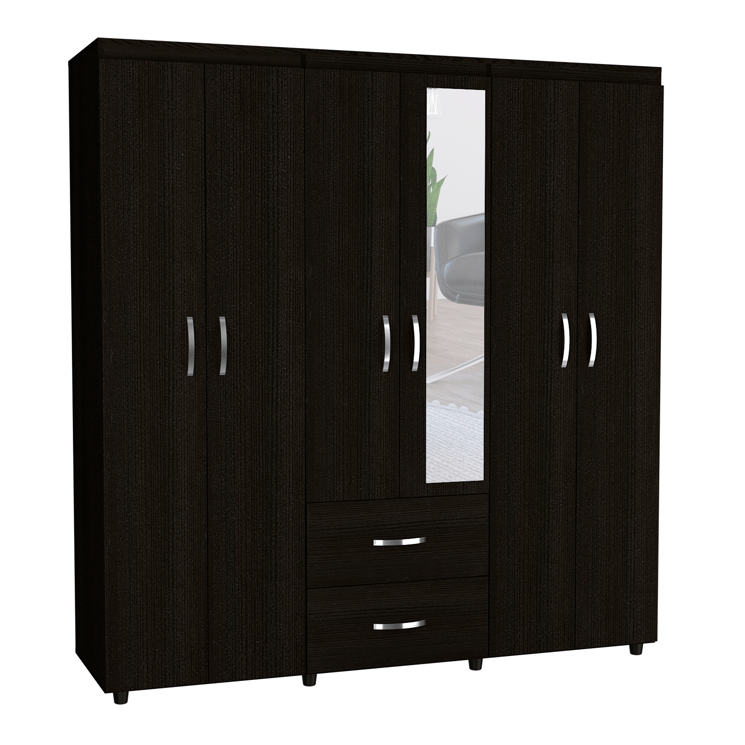 Closet Bariloche Espejo Rta Wengue