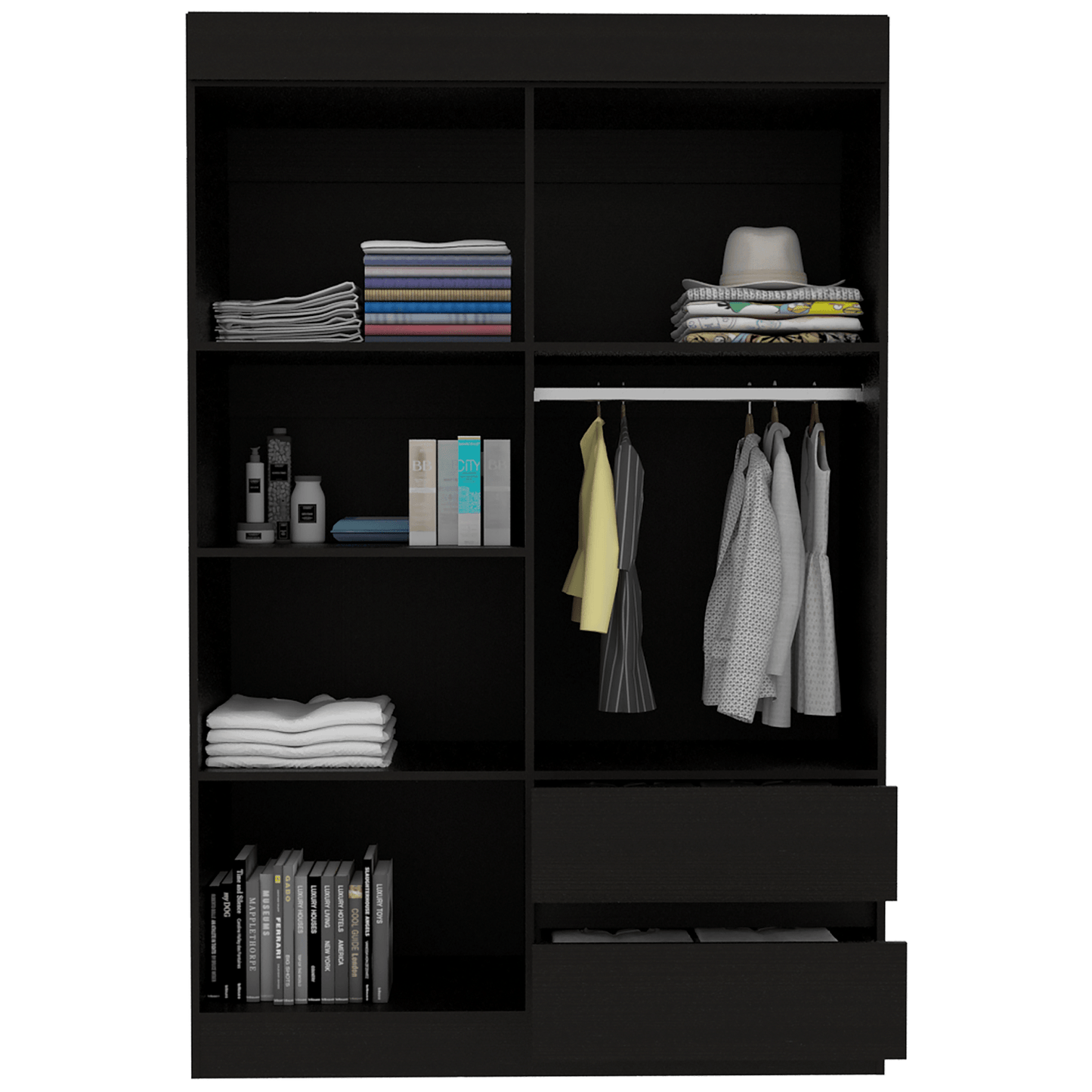 Closet Caoba Con Espejo Rta Wengue