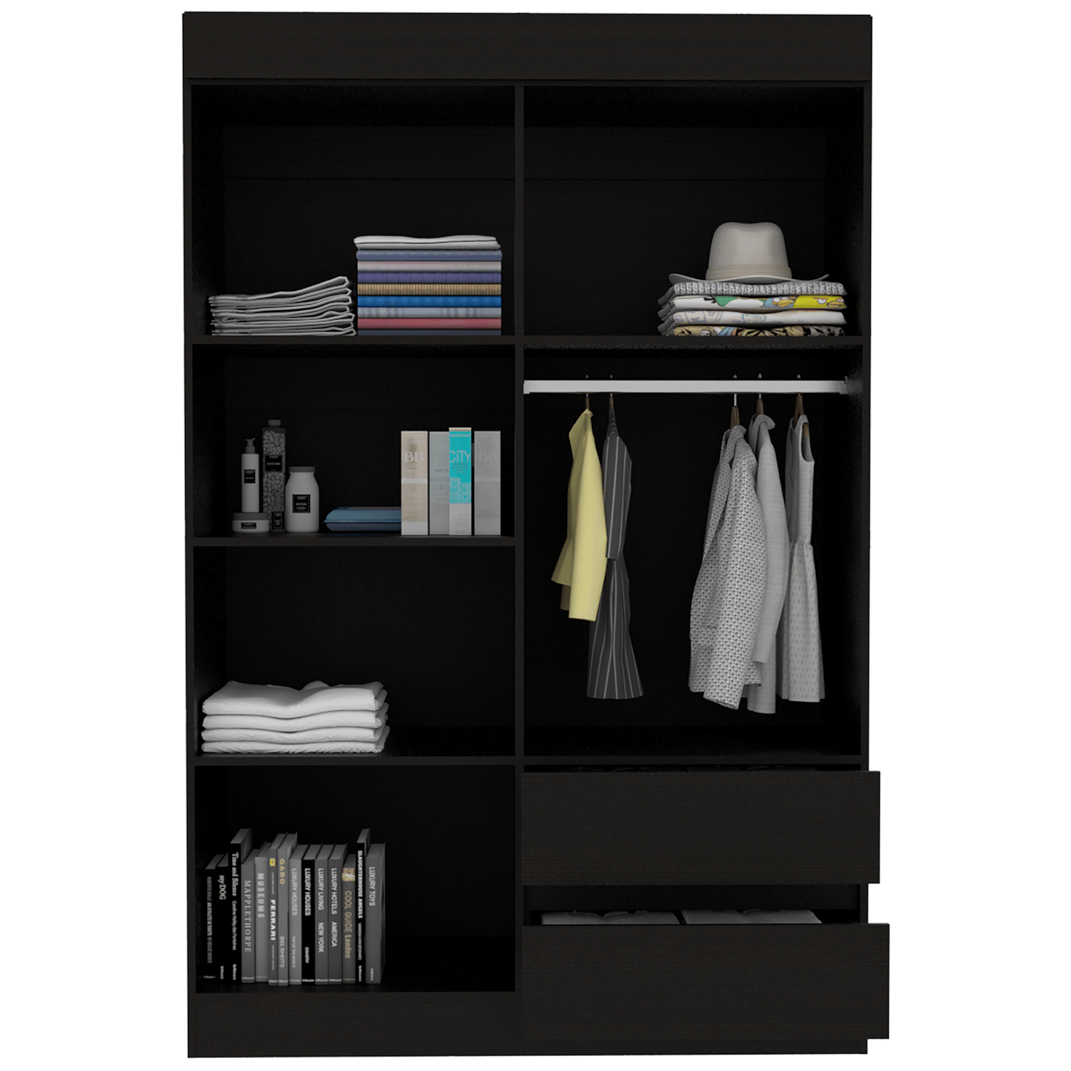 Closet Caoba Con Espejo Rta Wengue