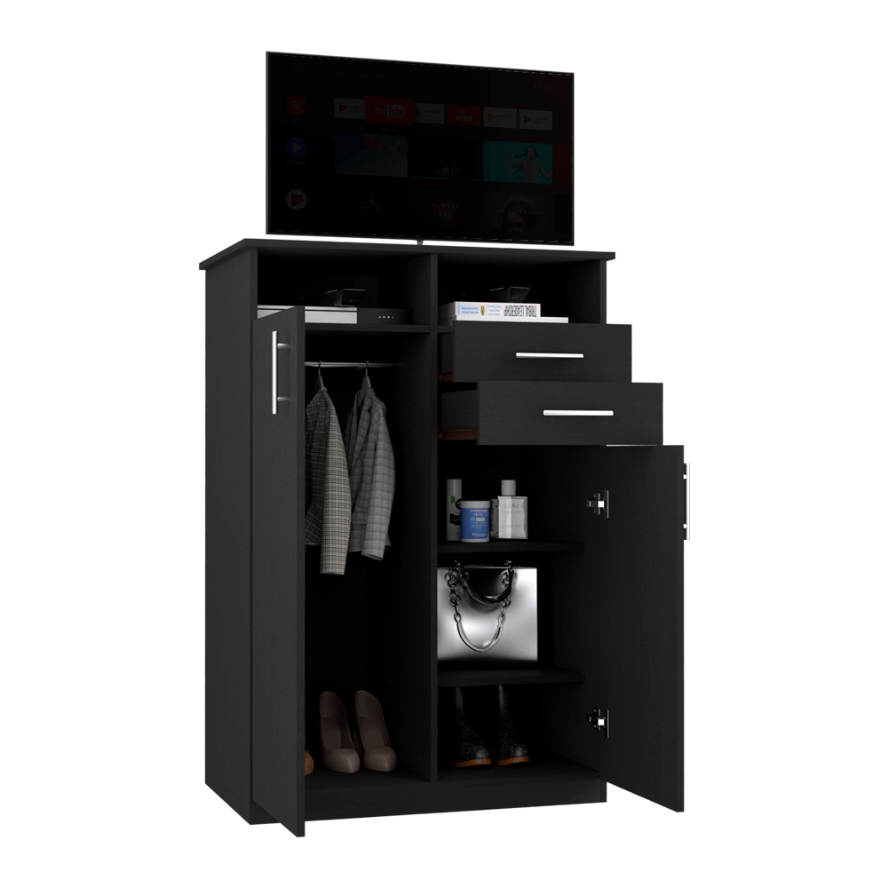 Closet Entretenimiento Eco Negro - Wengue