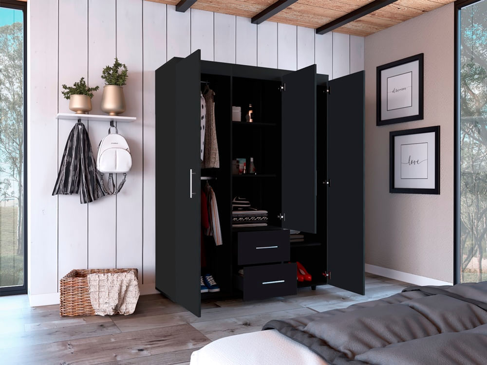Closet Barú 180 X 135 X 50 Rta Wengue