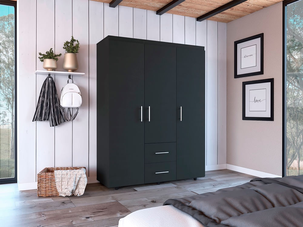 Closet Barú 180 X 135 X 50 Rta Wengue